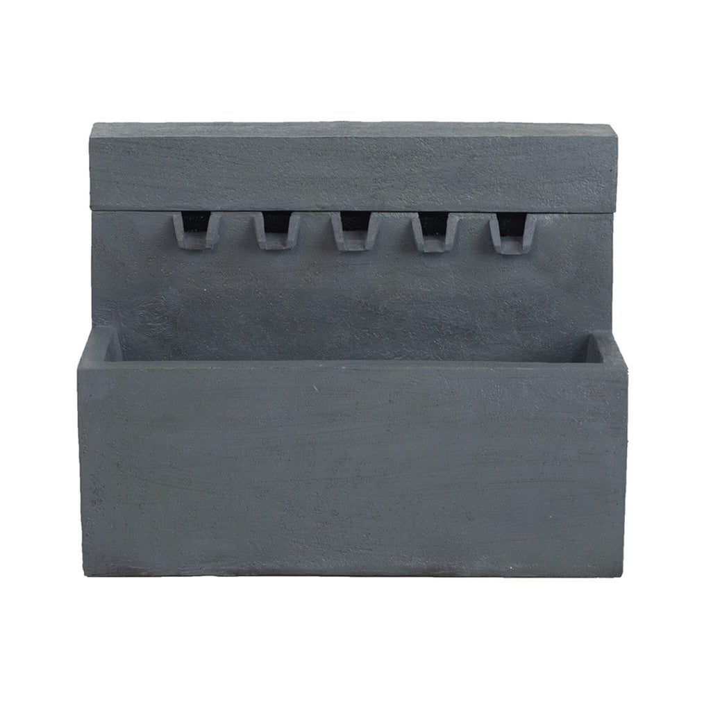 Alora Premium Outdoor Contemporary Modern Rectanglar Decorative Water Fountain, Gray (SAK09215) – SAKSBY WHOLESALE, view 3
