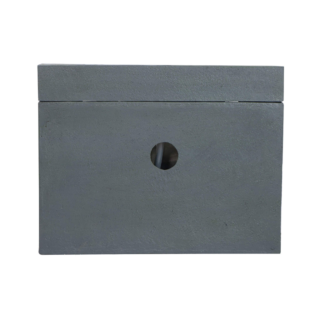 Alora Premium Outdoor Contemporary Modern Rectanglar Decorative Water Fountain, Gray (SAK09215) – SAKSBY WHOLESALE, view 4