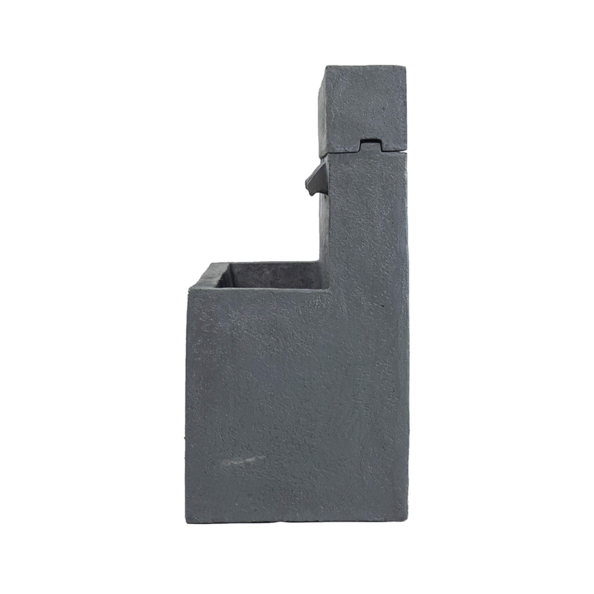 Alora Premium Outdoor Contemporary Modern Rectanglar Decorative Water Fountain, Gray (SAK09215) – SAKSBY WHOLESALE, view 6
