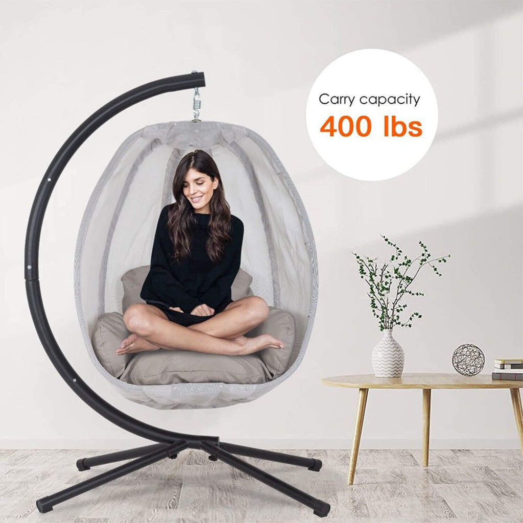 Alora Premium 70-Inch Outdoor Hammock Egg Swing Chair With Stand (SAK42317) – SAKSBY WHOLESALE, view 8