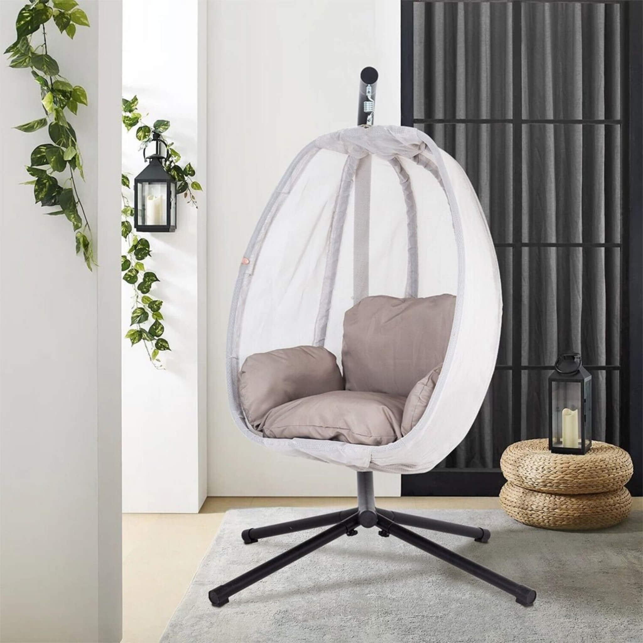 Alora Premium 70-Inch Outdoor Hammock Egg Swing Chair With Stand (SAK42317) – SAKSBY WHOLESALE, view 4