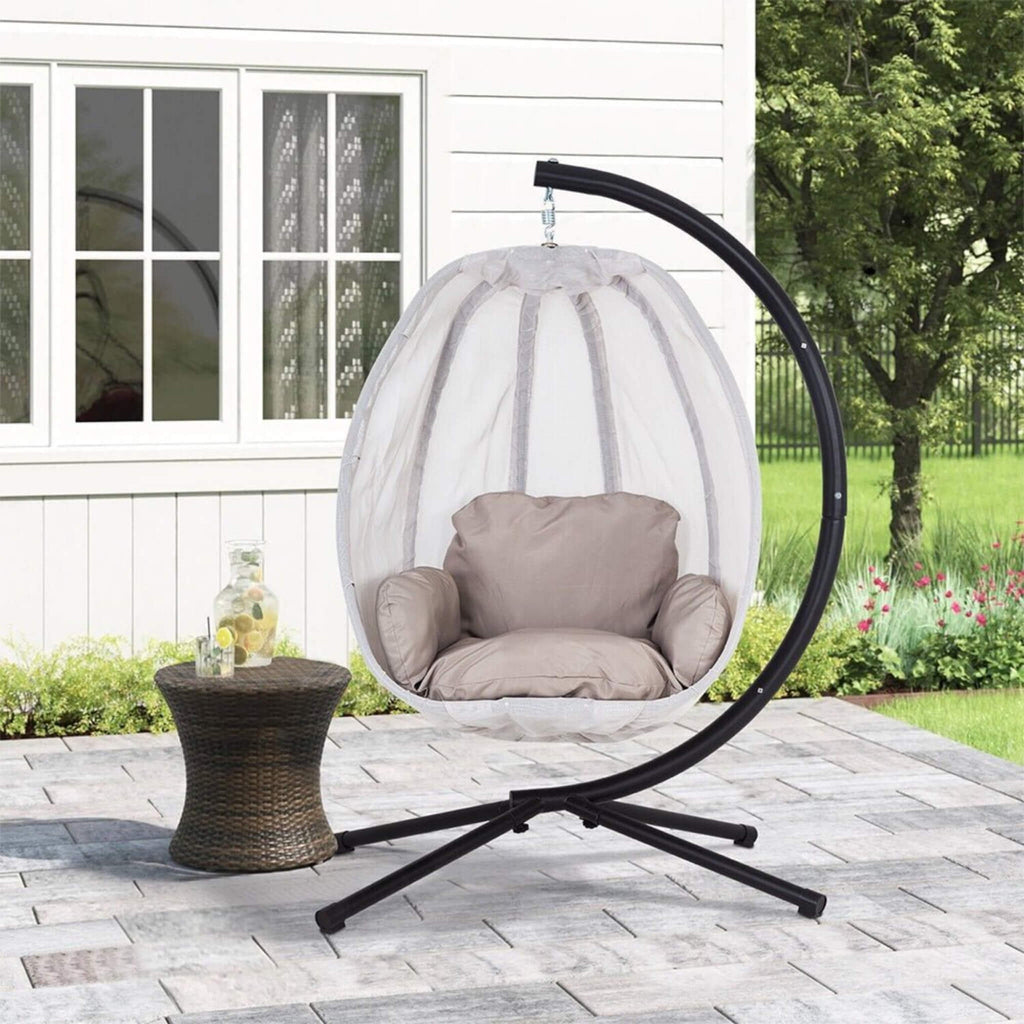 Alora Premium 70-Inch Outdoor Hammock Egg Swing Chair With Stand (SAK42317) – SAKSBY WHOLESALE, view 9