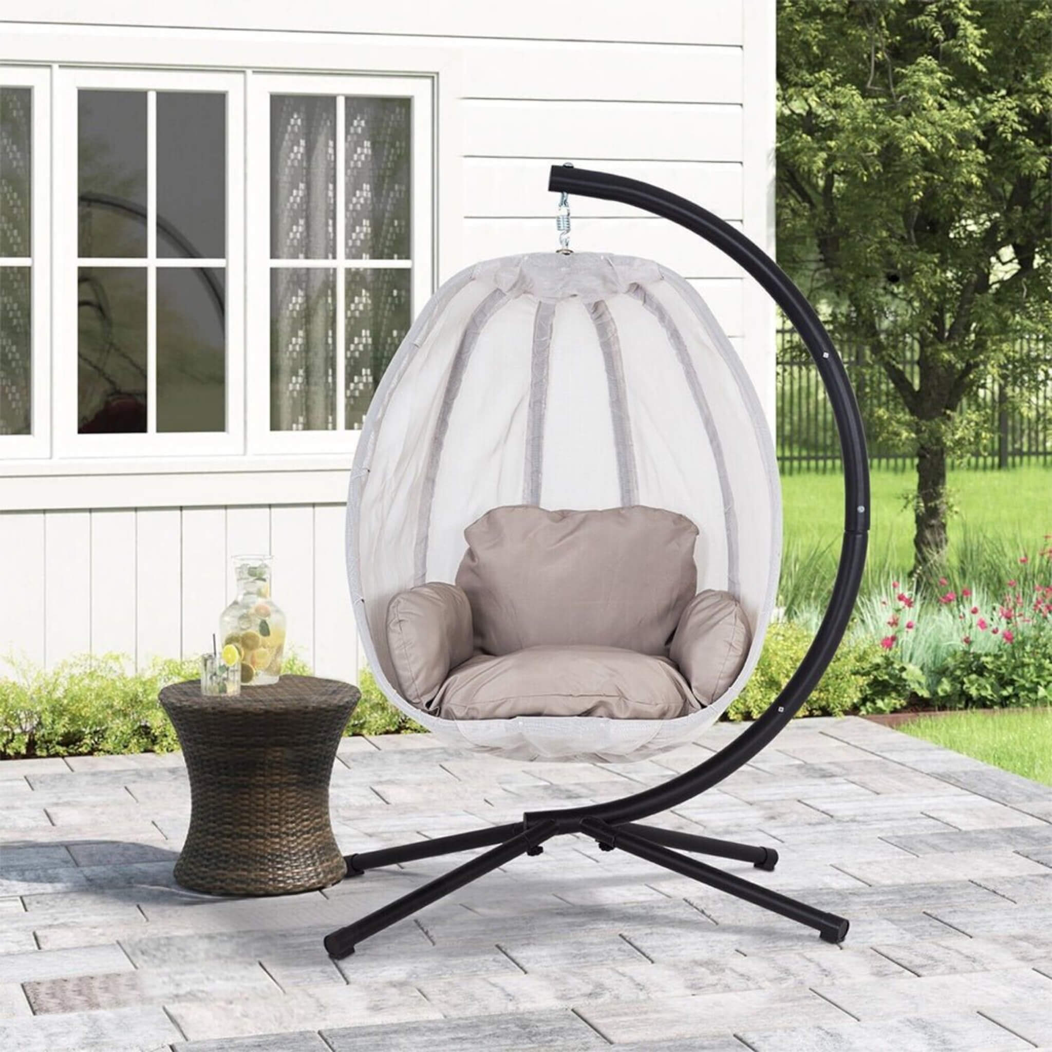 Alora Premium 70-Inch Outdoor Hammock Egg Swing Chair With Stand (SAK42317) – SAKSBY WHOLESALE, view 9