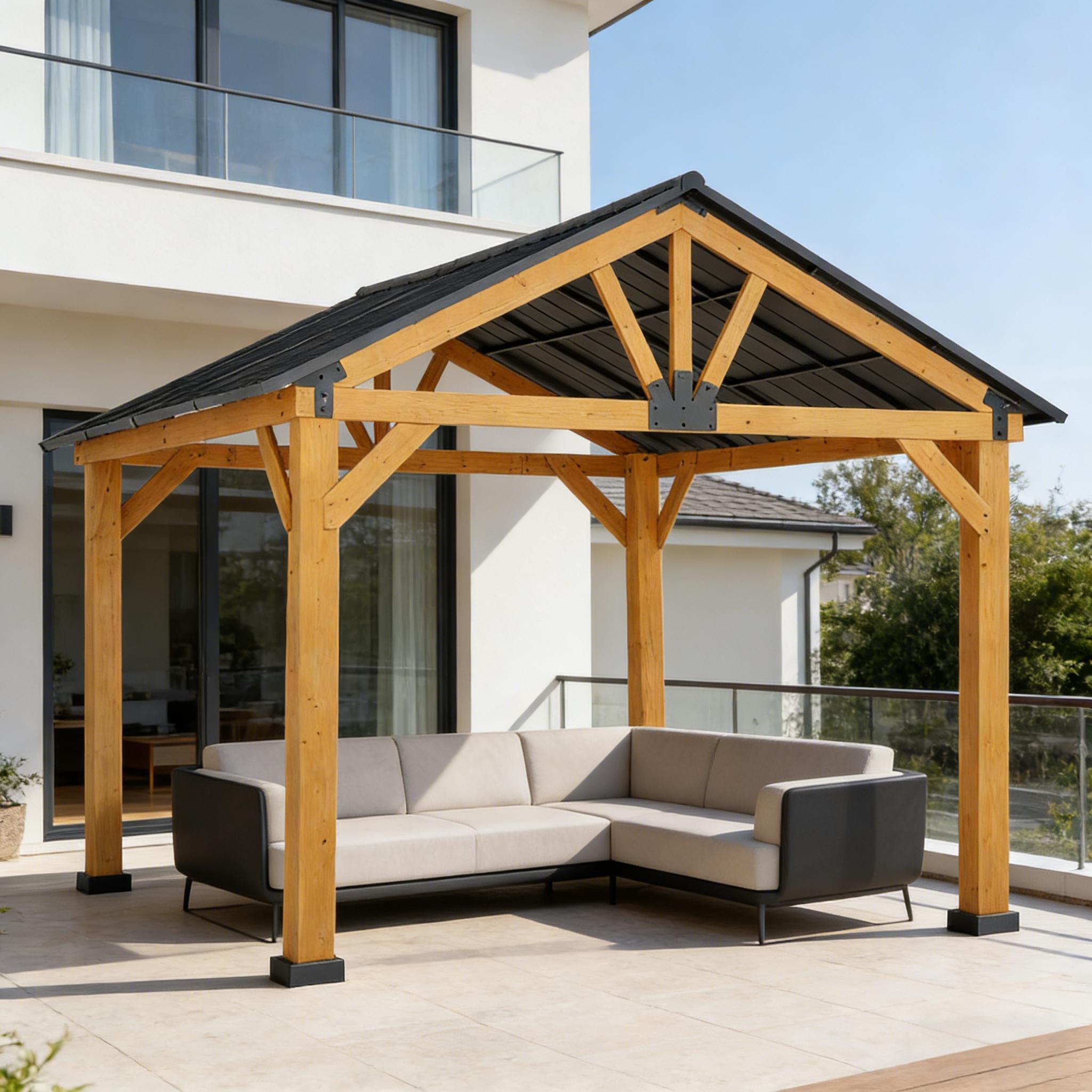 [09X11FT] Alora Premium Outdoor Hardtop Patio Backyard Gazebo (SAK86341) – SAKSBY WHOLESALE, view 7