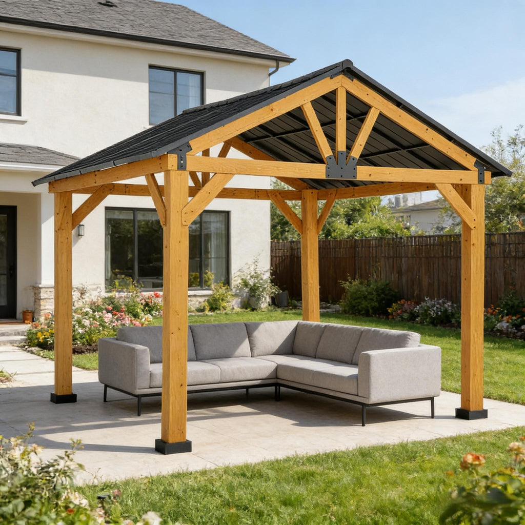 [09X11FT] Alora Premium Outdoor Hardtop Patio Backyard Gazebo (SAK86341) – SAKSBY WHOLESALE