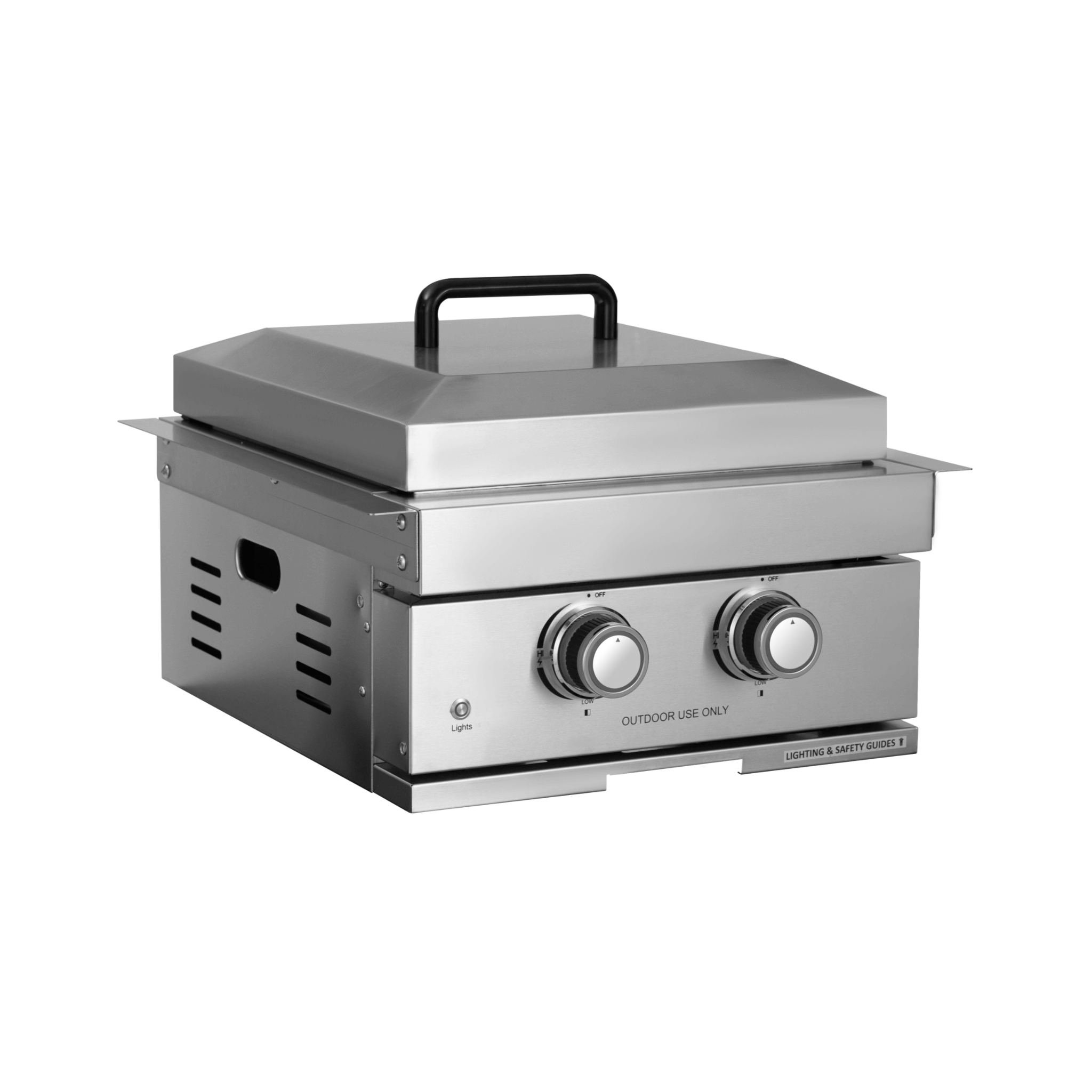 Premium Outdoor Kitchen With 32-Inch 60K BTU Built-In Stainless Steel LPG Gas Grill, Door And Drawer Combo And Stainless Stee