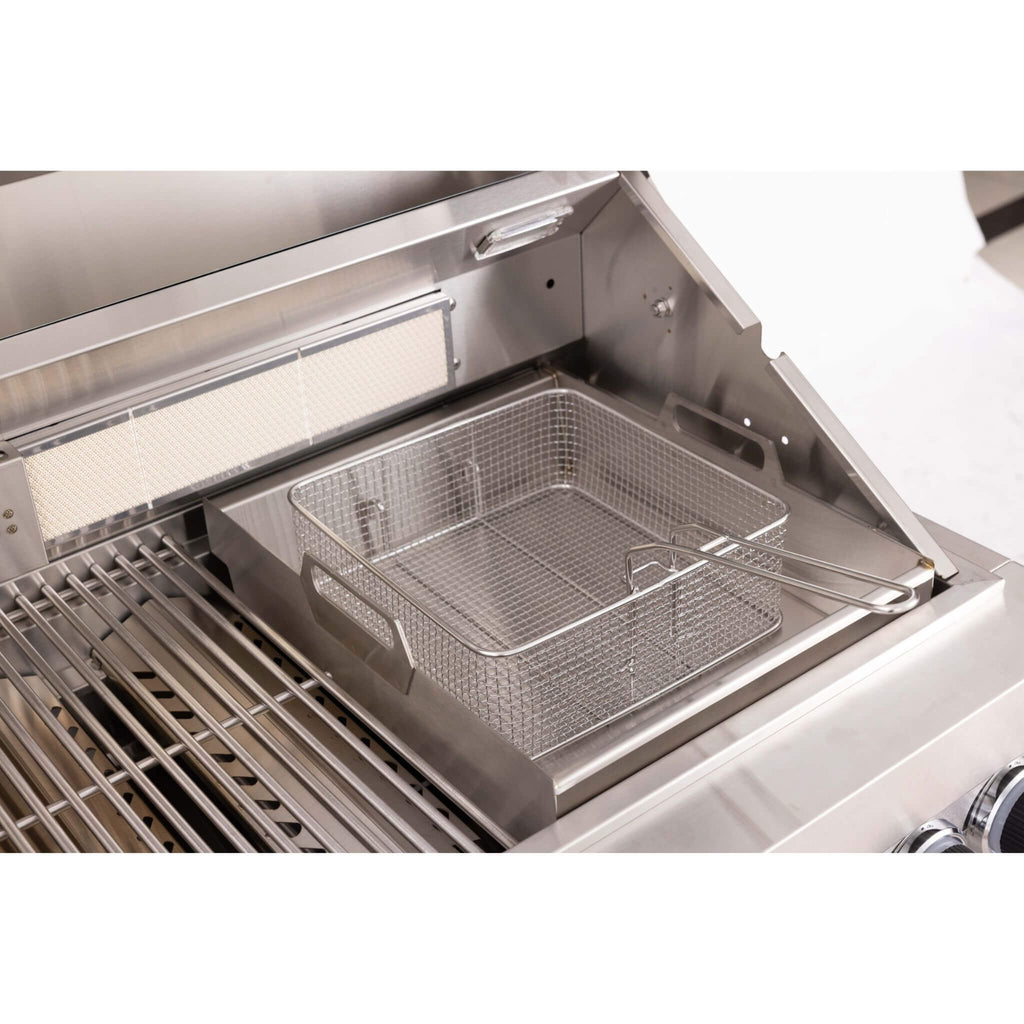 Premium Outdoor Kitchen With 32-Inch 60K BTU Built-In Stainless Steel LPG Gas Grill, Door And Drawer Combo And Stainless Stee