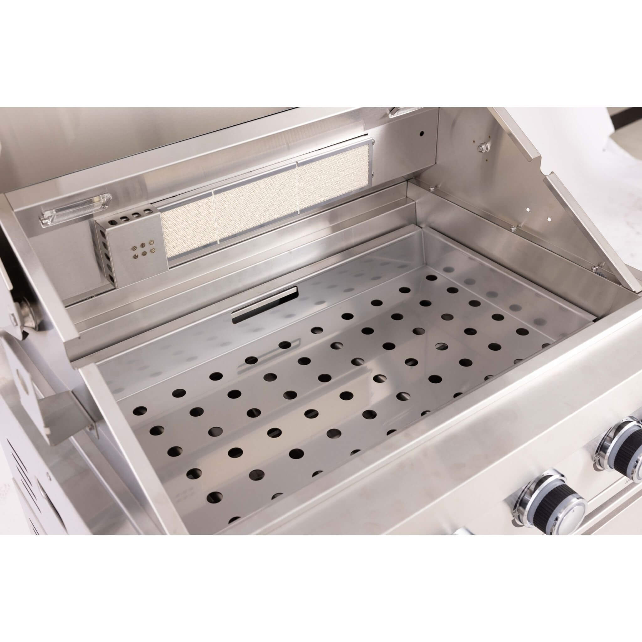 Premium Outdoor Kitchen With 32-Inch 60K BTU Built-In Stainless Steel LPG Gas Grill, Door And Drawer Combo And Stainless Stee