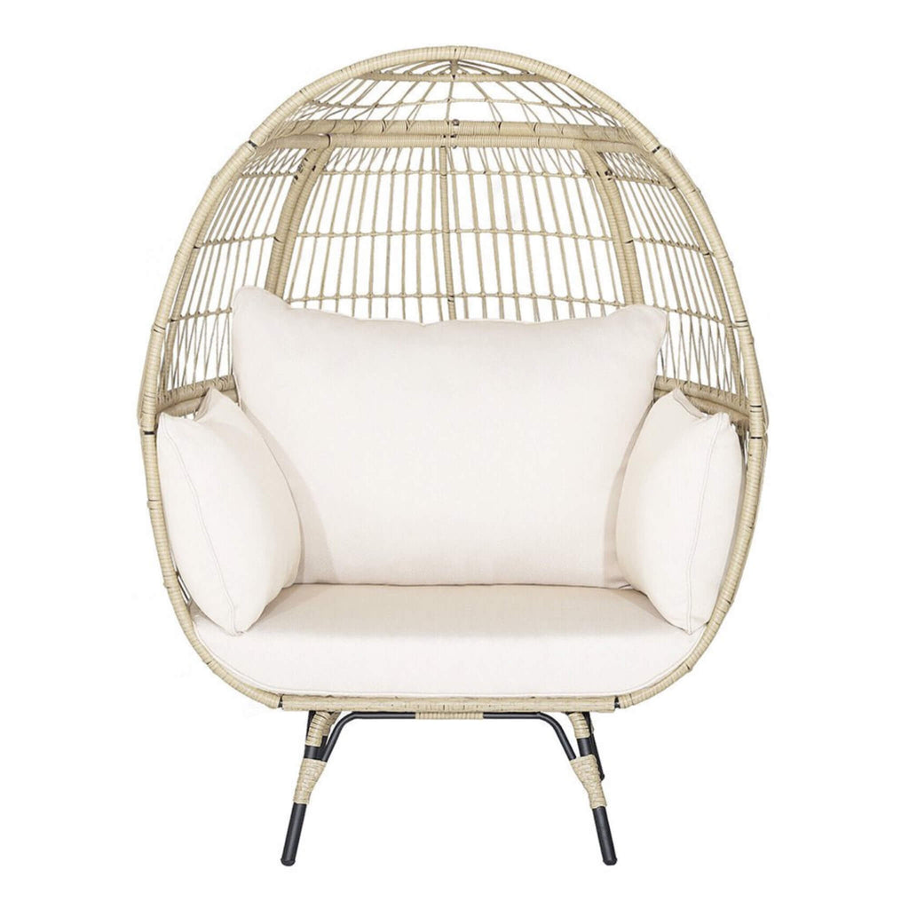 Alora Premium 57-Inch Oversized Rattan Patio Egg Lounge Chair Basket With Cushions (SAK91684) – SAKSBY WHOLESALE