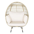Alora Premium 57-Inch Oversized Rattan Patio Egg Lounge Chair Basket With Cushions (SAK91684) – SAKSBY WHOLESALE
