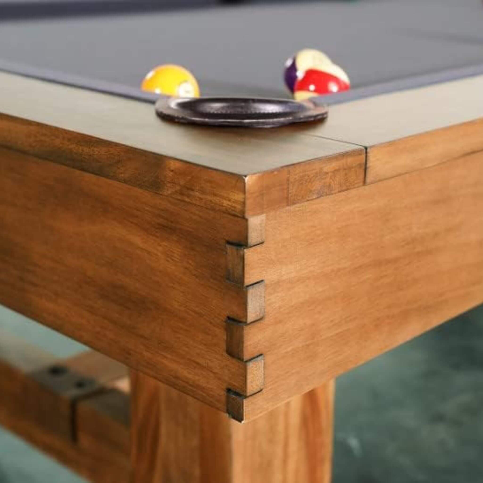 8FT Premium Professional Presli Slate Native Acacia Solid Wood Billiard Pool Table With Custom Table Cloth (SAK90428) – SAKSB