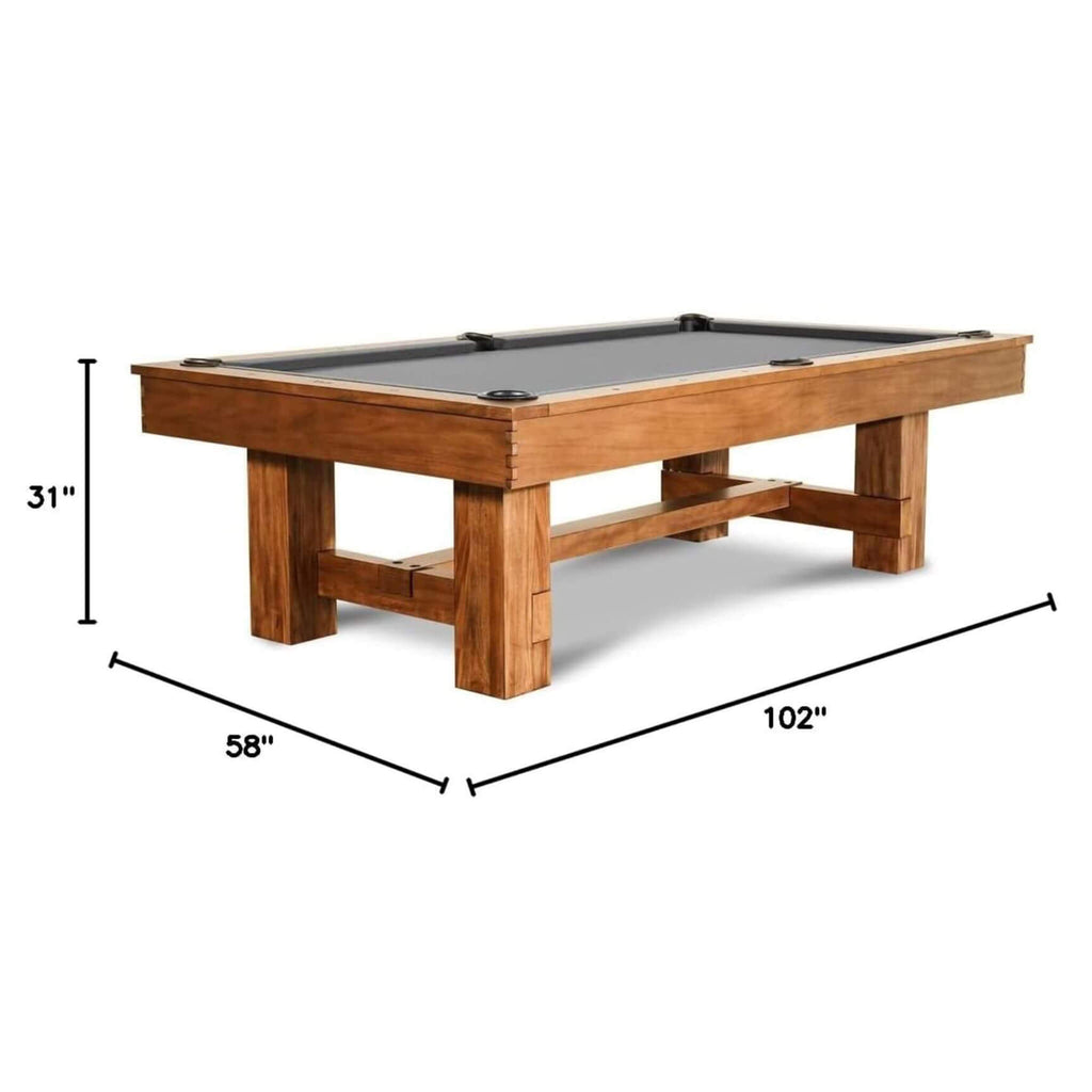 8FT Premium Professional Presli Slate Native Acacia Solid Wood Billiard Pool Table With Custom Table Cloth (SAK90428) – SAKSB