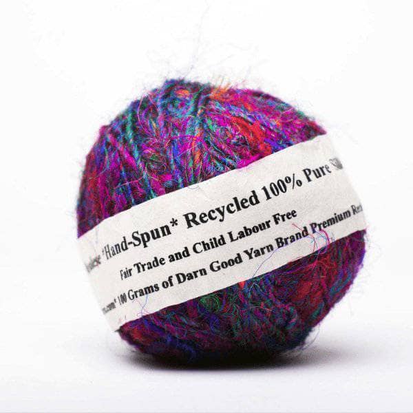 Darn Good Yarn Darn Good Yarn Premium Sari Silk Handspun Yarn — yarn category context