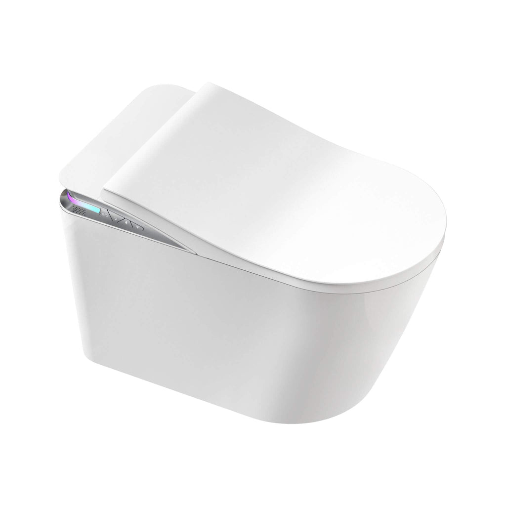 Nuvia Premium Smart Auto Flush Toilet With Foot Sensor, Remote, Heated Seat And Night Light (SAK56378) – SAKSBY WHOLESALE, vi