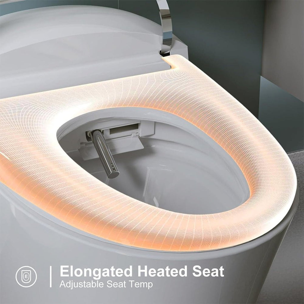 Nuvia Premium Smart Heated Tankless Bidet Toilet With Dual Flush System (SAK10485) – SAKSBY WHOLESALE, view 4