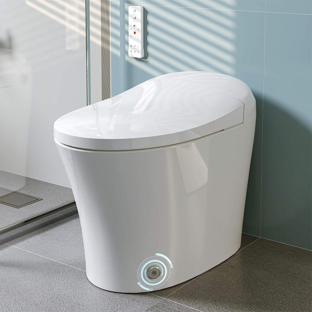 Nuvia Premium Smart Heated Tankless Bidet Toilet With Dual Flush System (SAK10485) – SAKSBY WHOLESALE