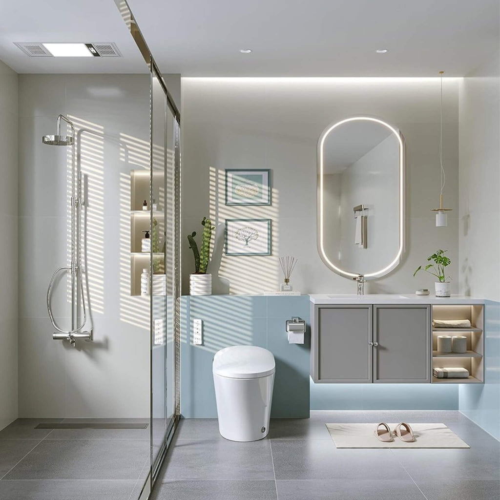 Nuvia Premium Smart Heated Tankless Bidet Toilet With Dual Flush System (SAK10485) – SAKSBY WHOLESALE, view 2