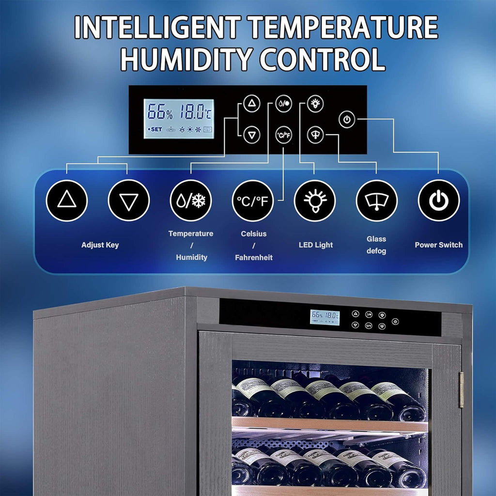 Nuvia 102-Bottle Smart Temperature-Controlled Multi-Tier Wine Cabinet For Home And Bar (SAK46361) – SAKSBY WHOLESALE, view 4