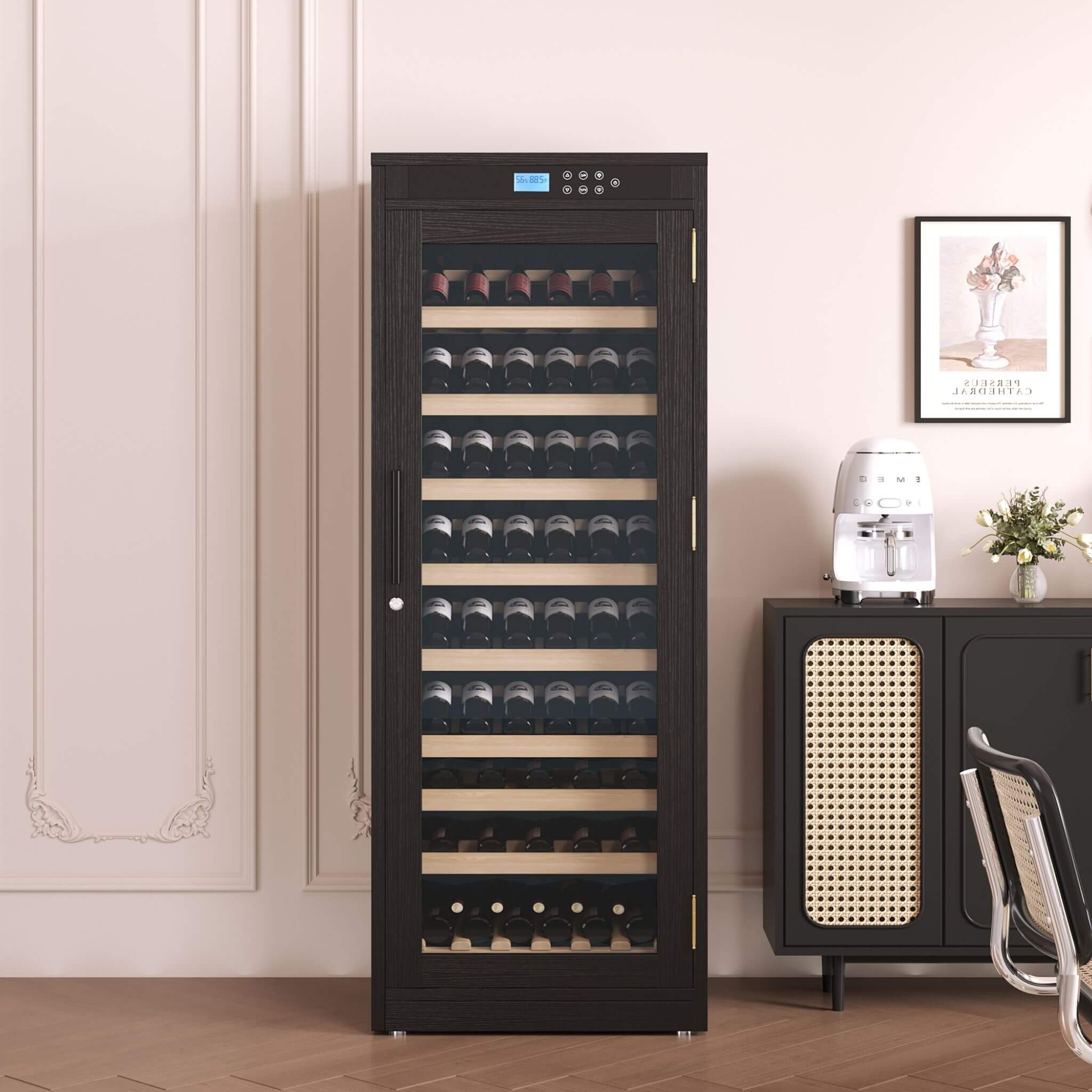 Nuvia 102-Bottle Smart Temperature-Controlled Multi-Tier Wine Cabinet For Home And Bar (SAK46361) – SAKSBY WHOLESALE, view 10