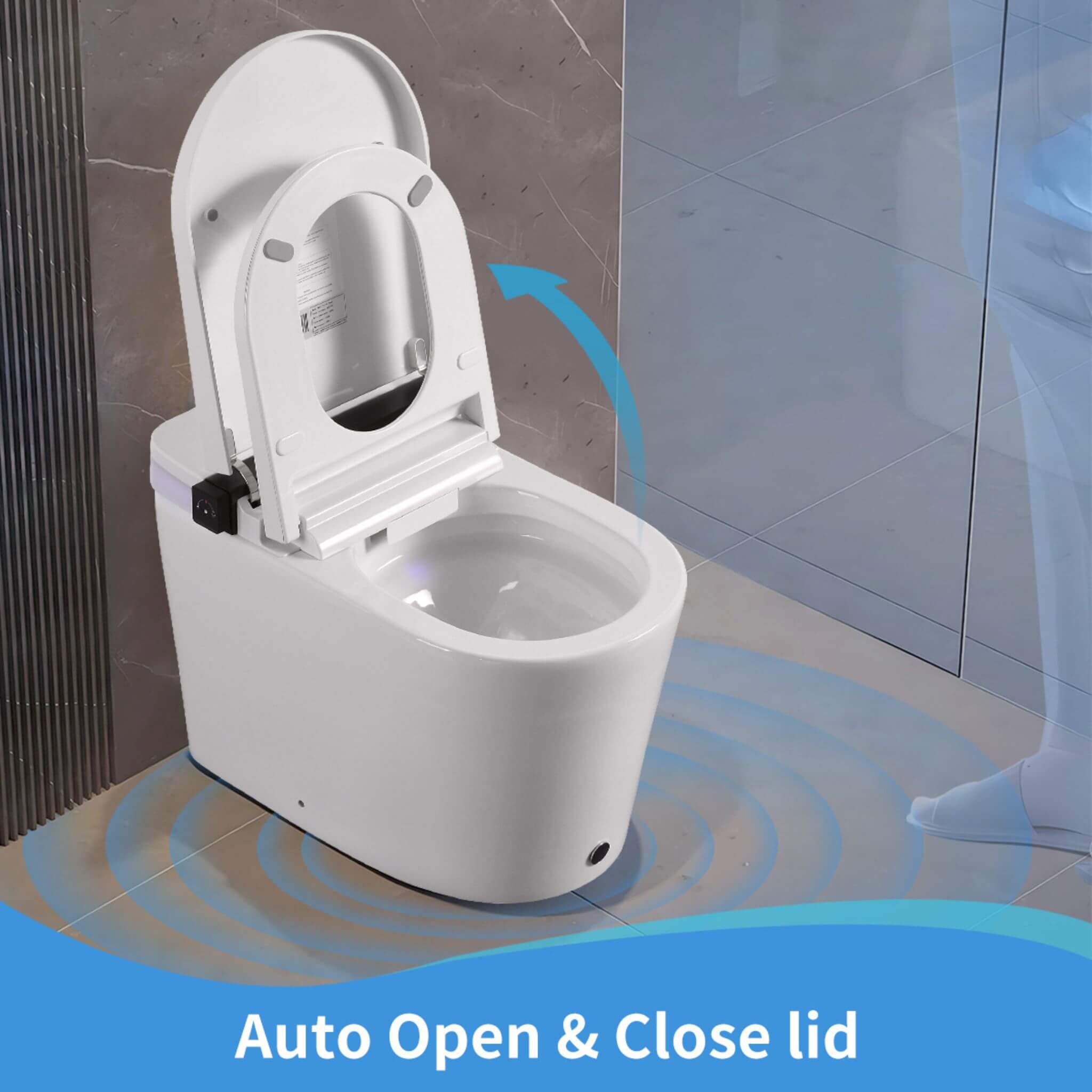 Nuvia Premium Smart Toilet With Bidet Seat LED Display & Night Light (SAK81465) – SAKSBY WHOLESALE, view 13
