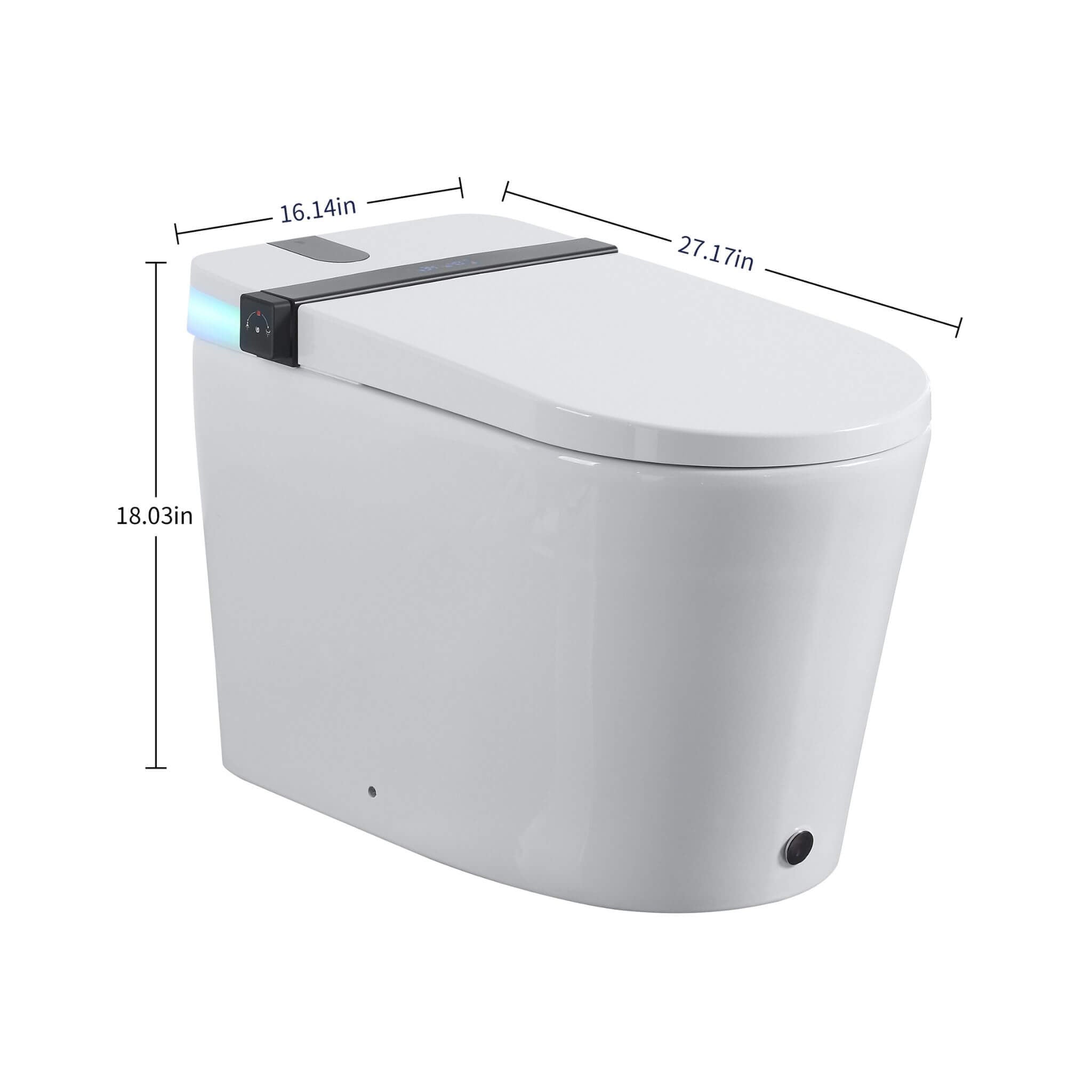 Nuvia Premium Smart Toilet With Bidet Seat LED Display & Night Light (SAK81465) – SAKSBY WHOLESALE, view 19