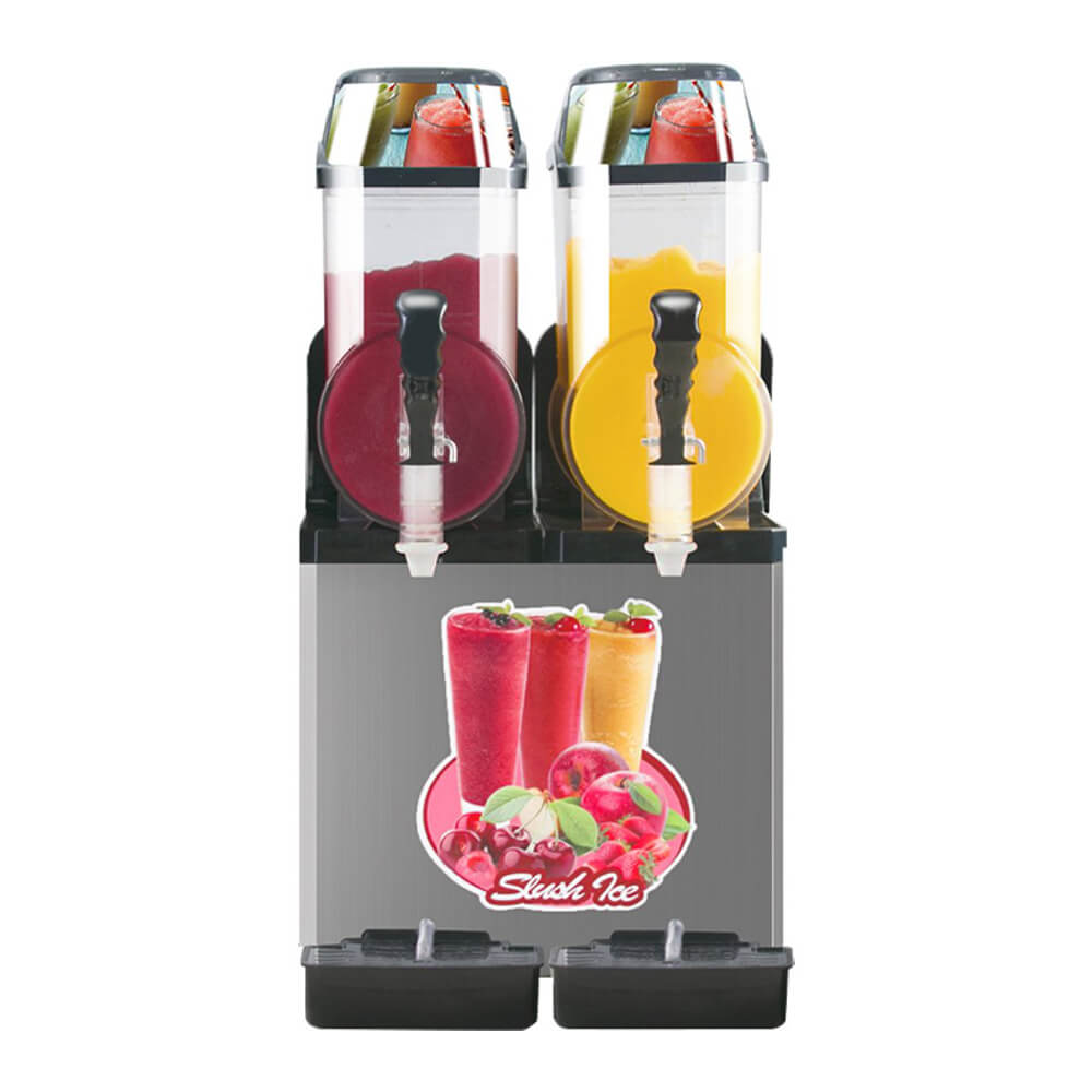 Premium Stainless Steel Margarita Frozen Drink Double Tank Slushy Maker Machine, 30L (SAK48253) – SAKSBY WHOLESALE