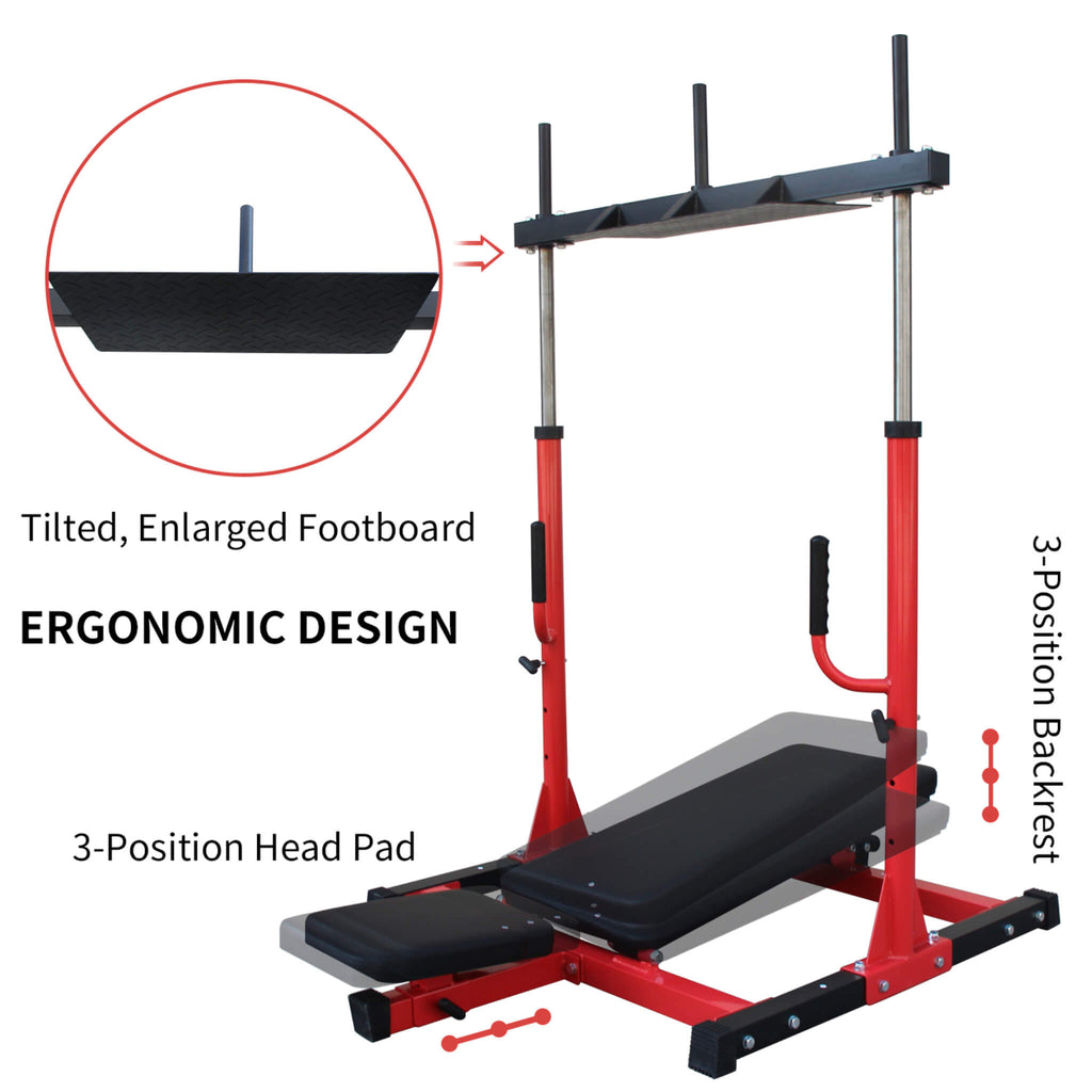 Rovix Premium Vertical Leg Press Machine With Adjustable Back And Head Rests For Home Gyms, 660LBS (SAK34819) – SAKSBY WHOLES