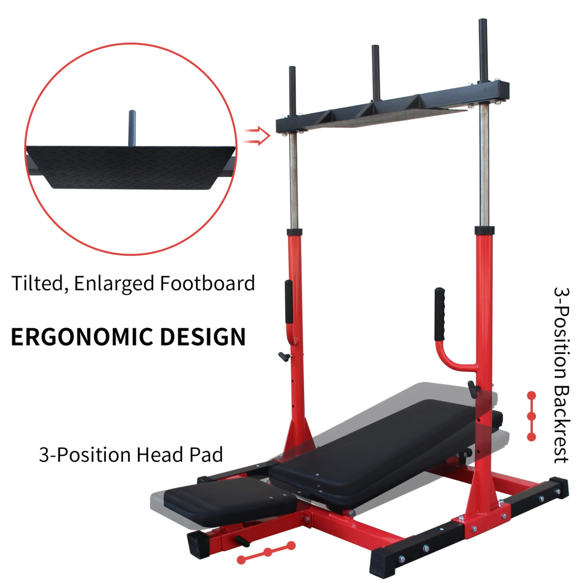Rovix Premium Vertical Leg Press Machine With Adjustable Back And Head Rests For Home Gyms, 660LBS (SAK34819) – SAKSBY WHOLES