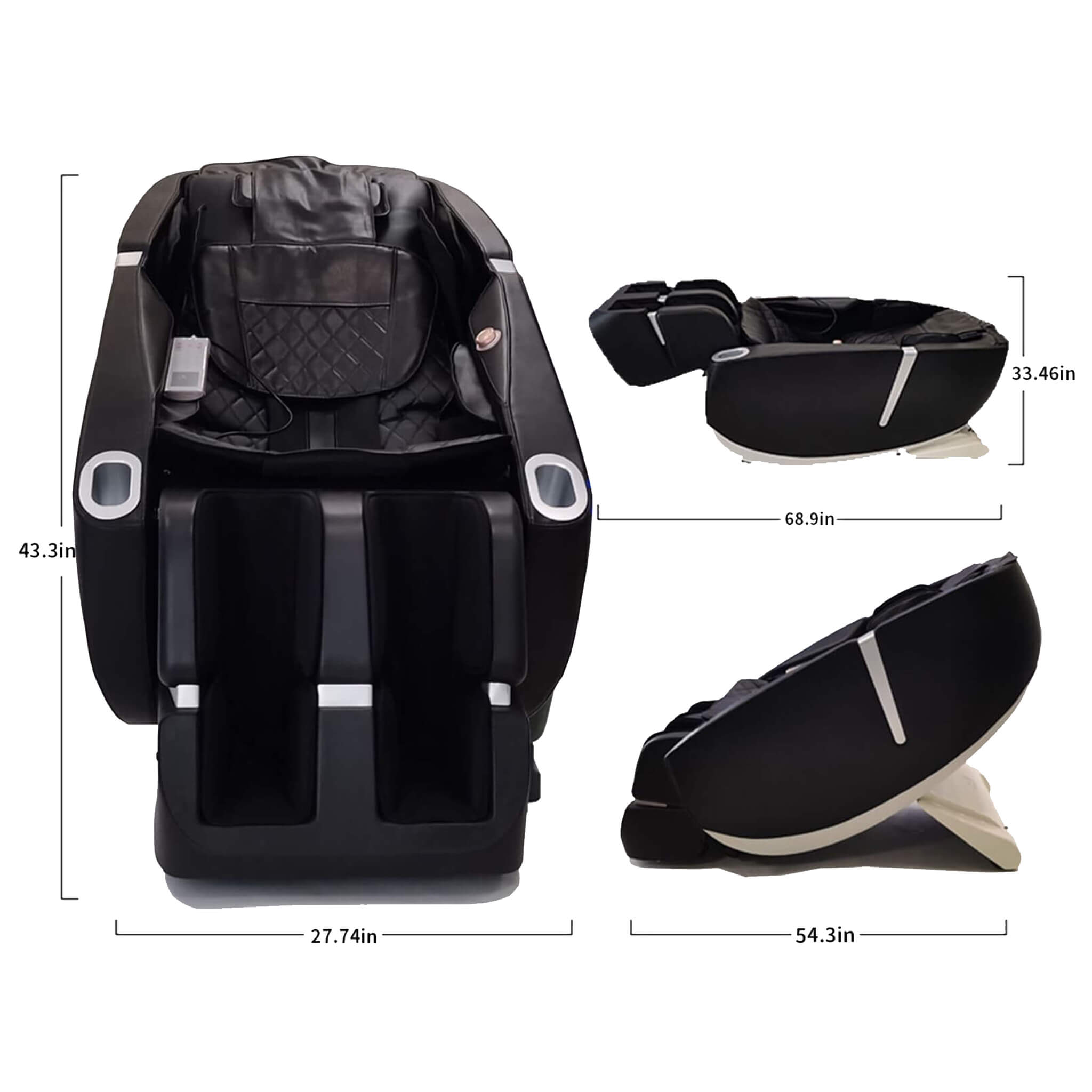 Airvana Premium Zero-Gravity Full-Body Multifunction Massage Chair With Auto Body Scan (SAK72182) – SAKSBY WHOLESALE, view 12