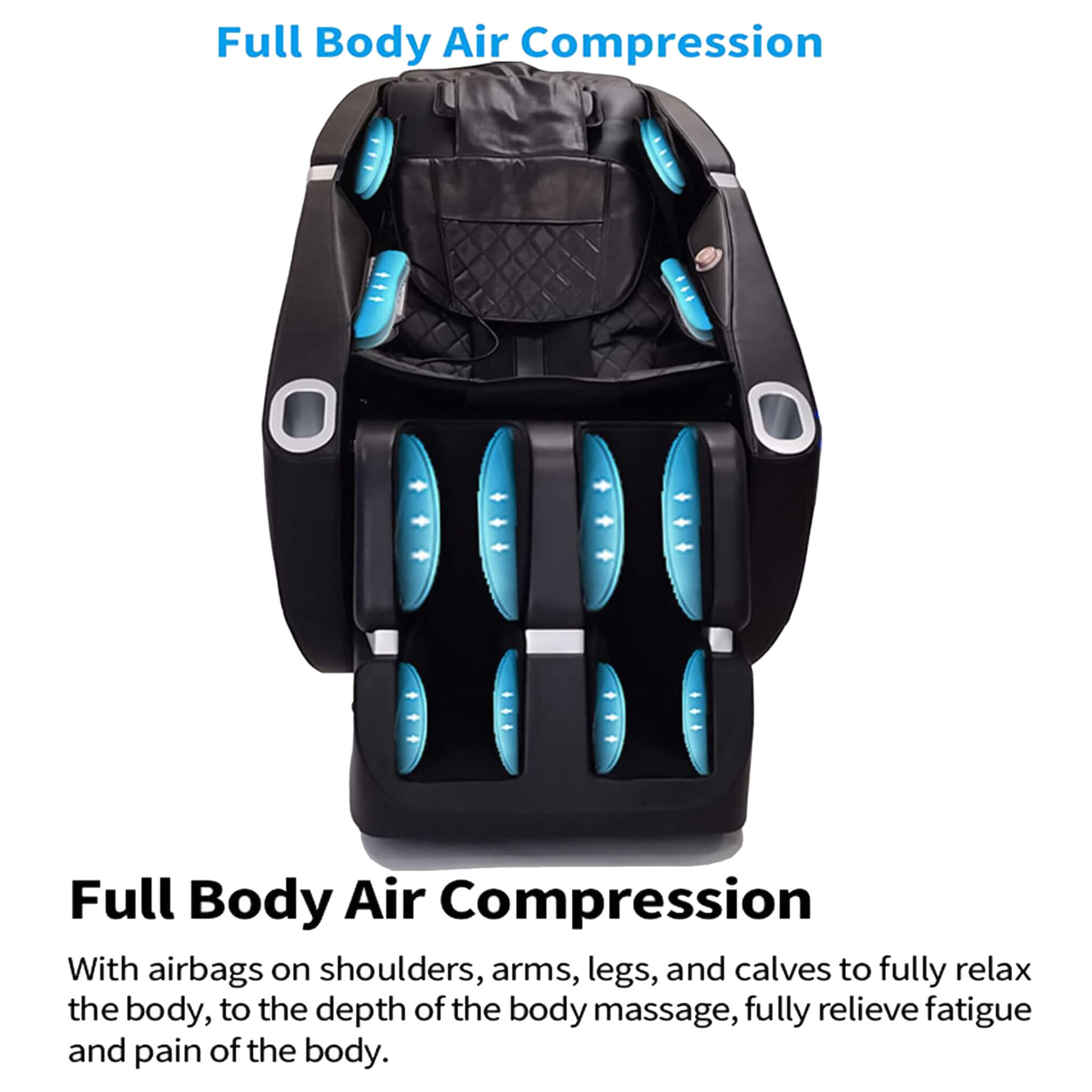 Airvana Premium Zero-Gravity Full-Body Multifunction Massage Chair With Auto Body Scan (SAK72182) – SAKSBY WHOLESALE, view 7