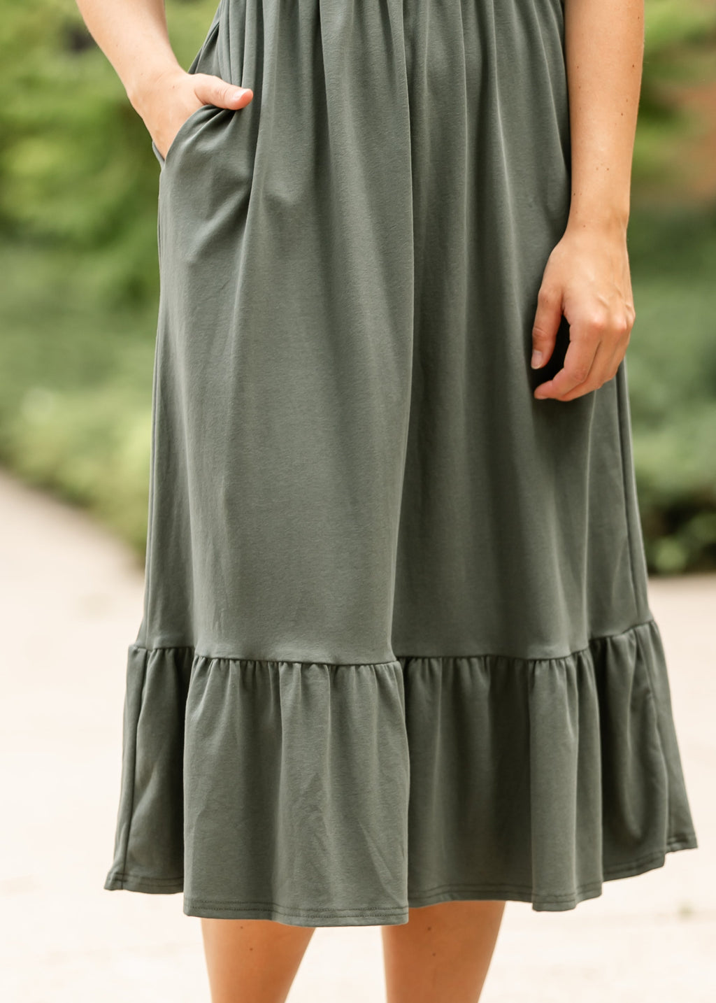 Inherit Co. Amy Puff Sleeve Midi Dress — packaging