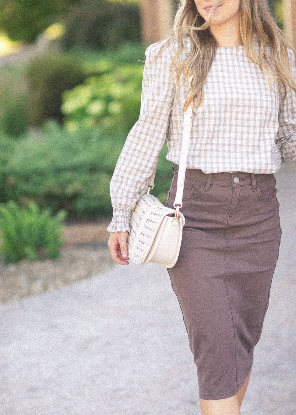 Inherit Co. Blake Cinched Sleeve Blouse — size reference