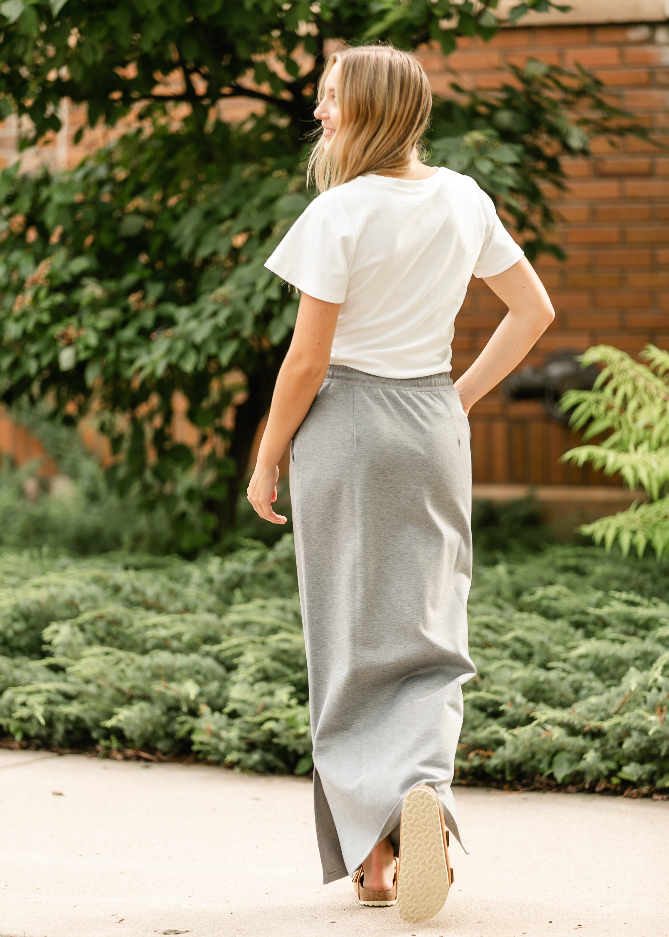 Inherit Co. Jordan Knit Maxi Skirt — back view