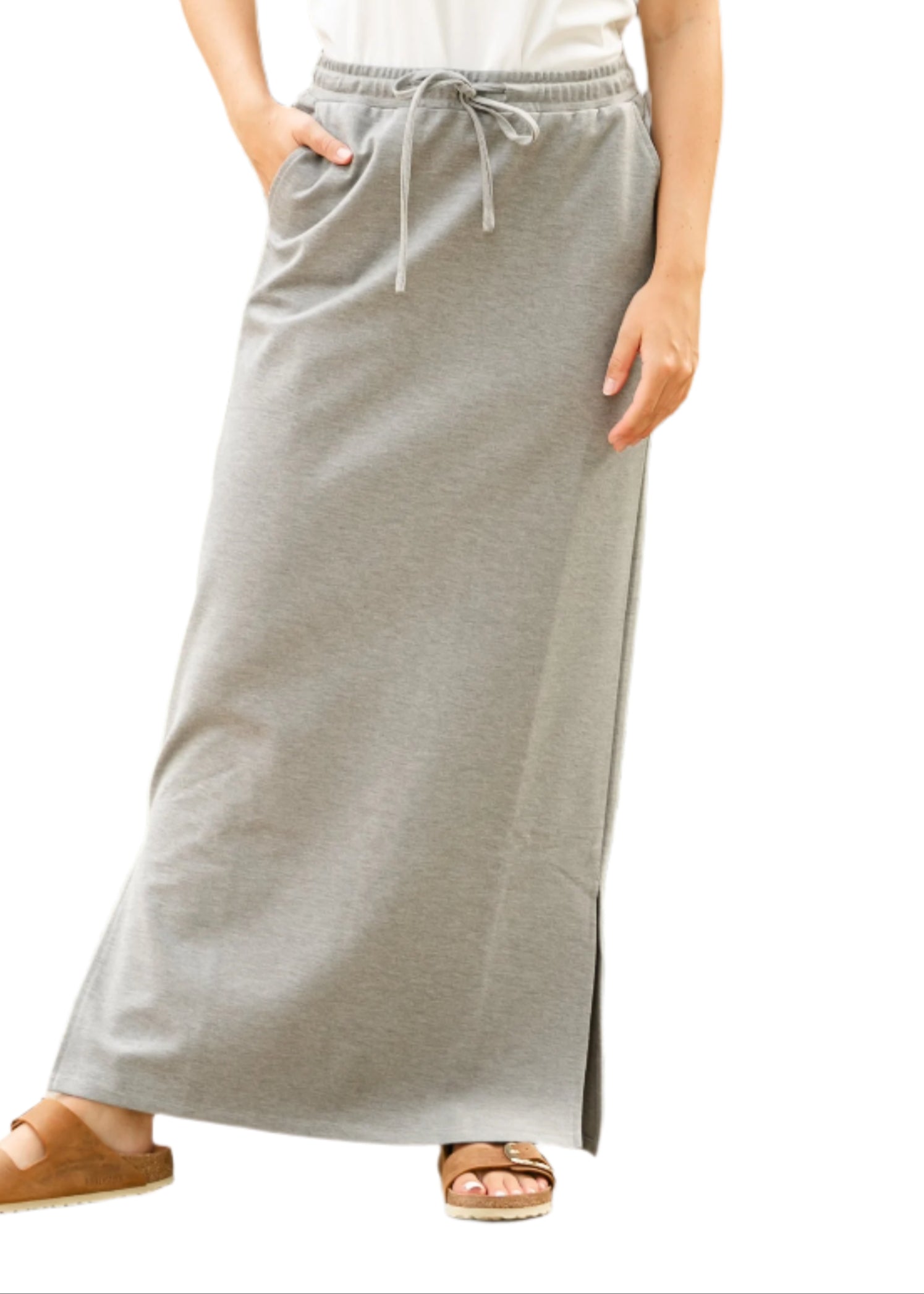 Inherit Co. Jordan Knit Maxi Skirt — product on model