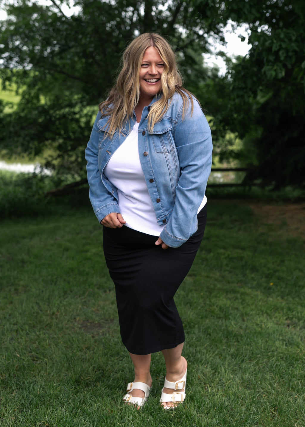 Inherit Co. Kate Midi Skirt — fabric or material detail