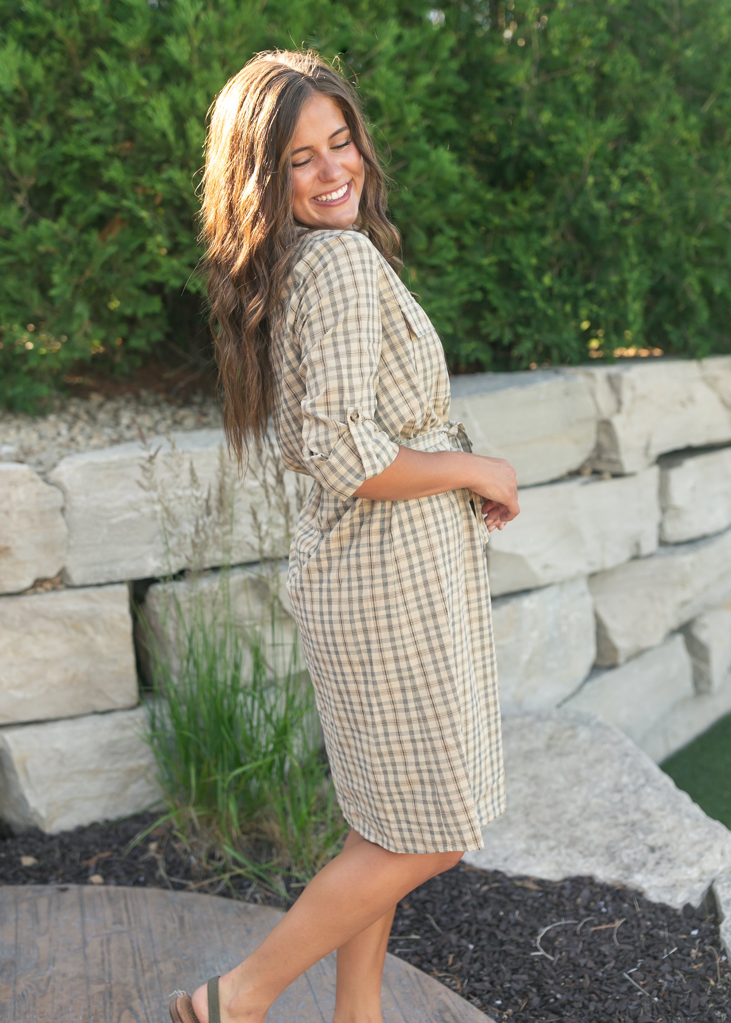Inherit Co. Kimberly Shirt Dress - FINAL SALE — comparison shot