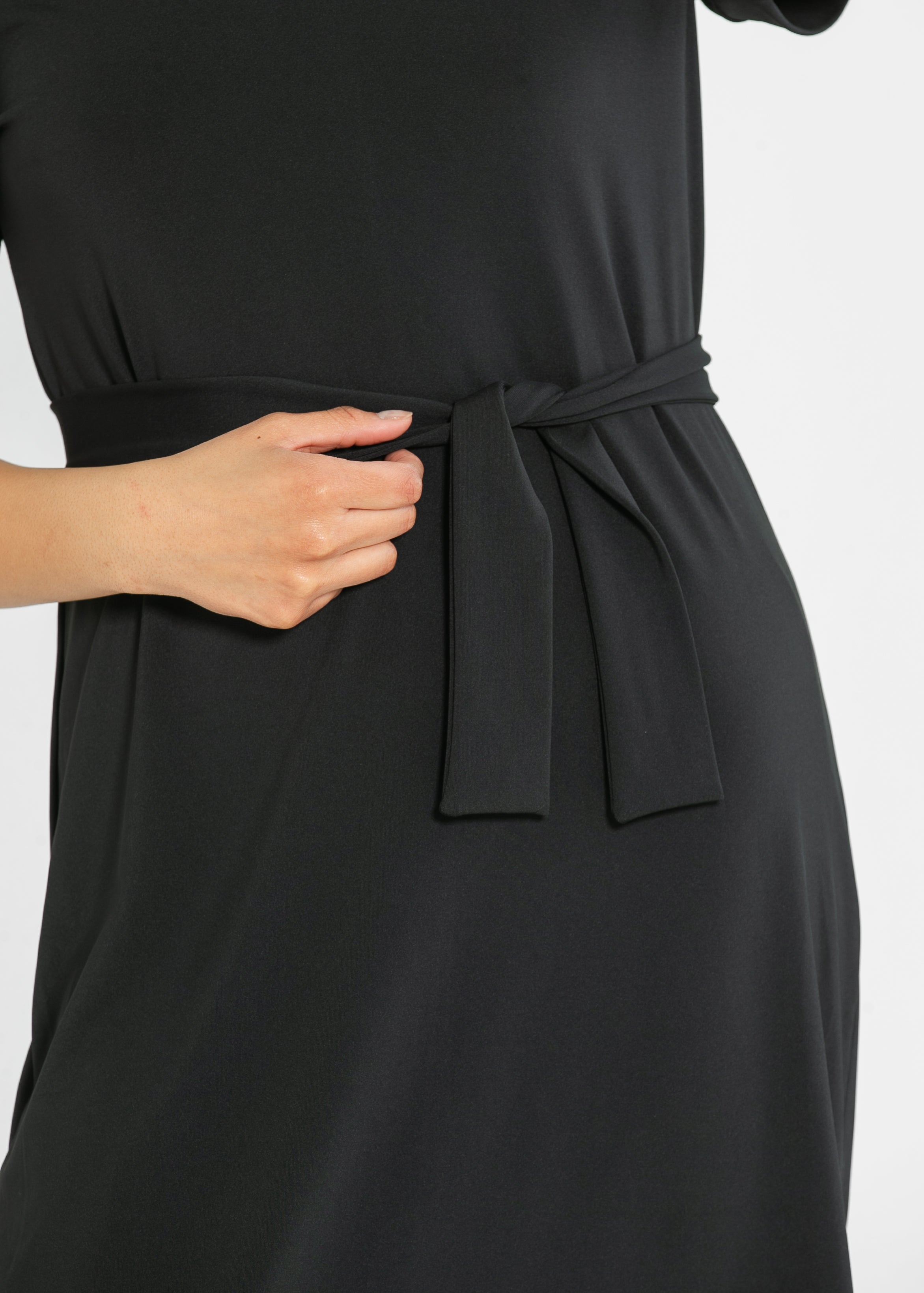 Inherit Co. Lennox Classic Midi Dress - 46" — fabric or material detail