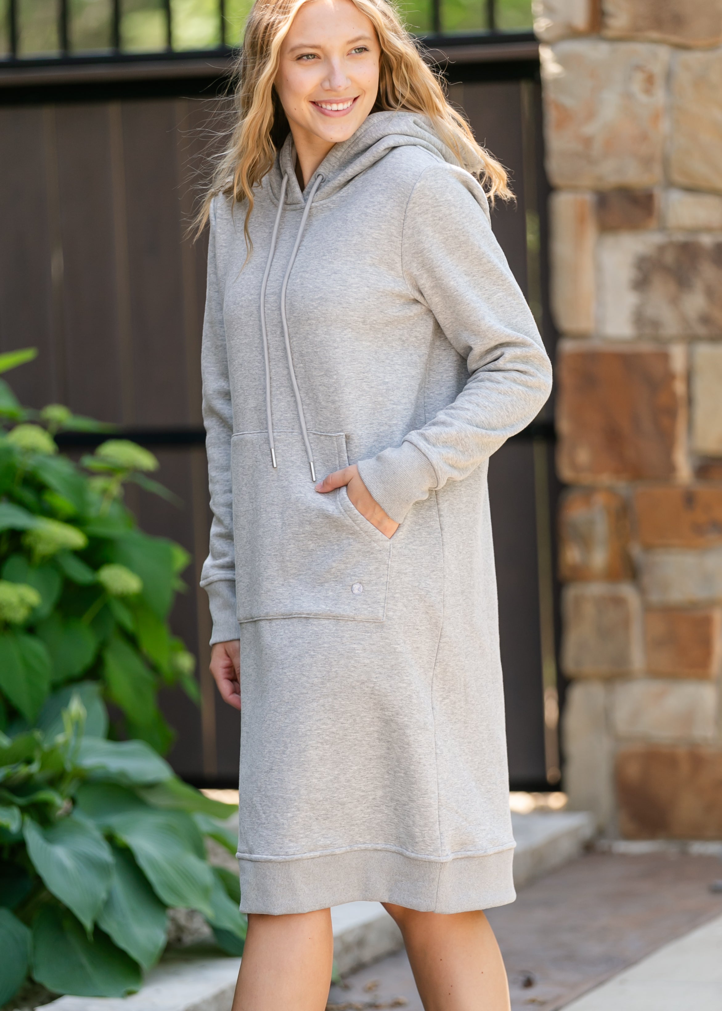 Inherit Co. Marti Sweatshirt Dress - FINAL SALE — side view
