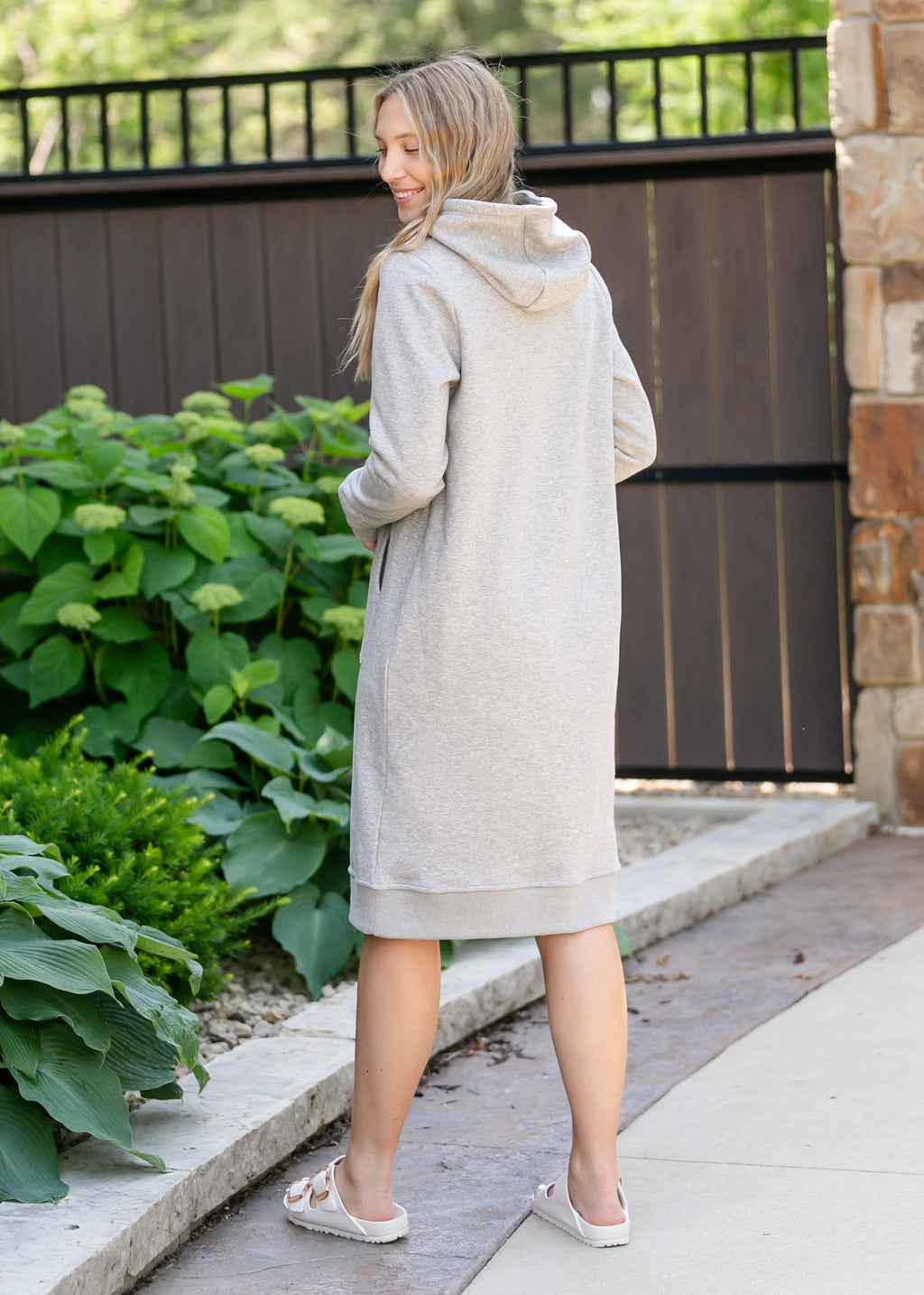 Inherit Co. Marti Sweatshirt Dress - FINAL SALE — back view