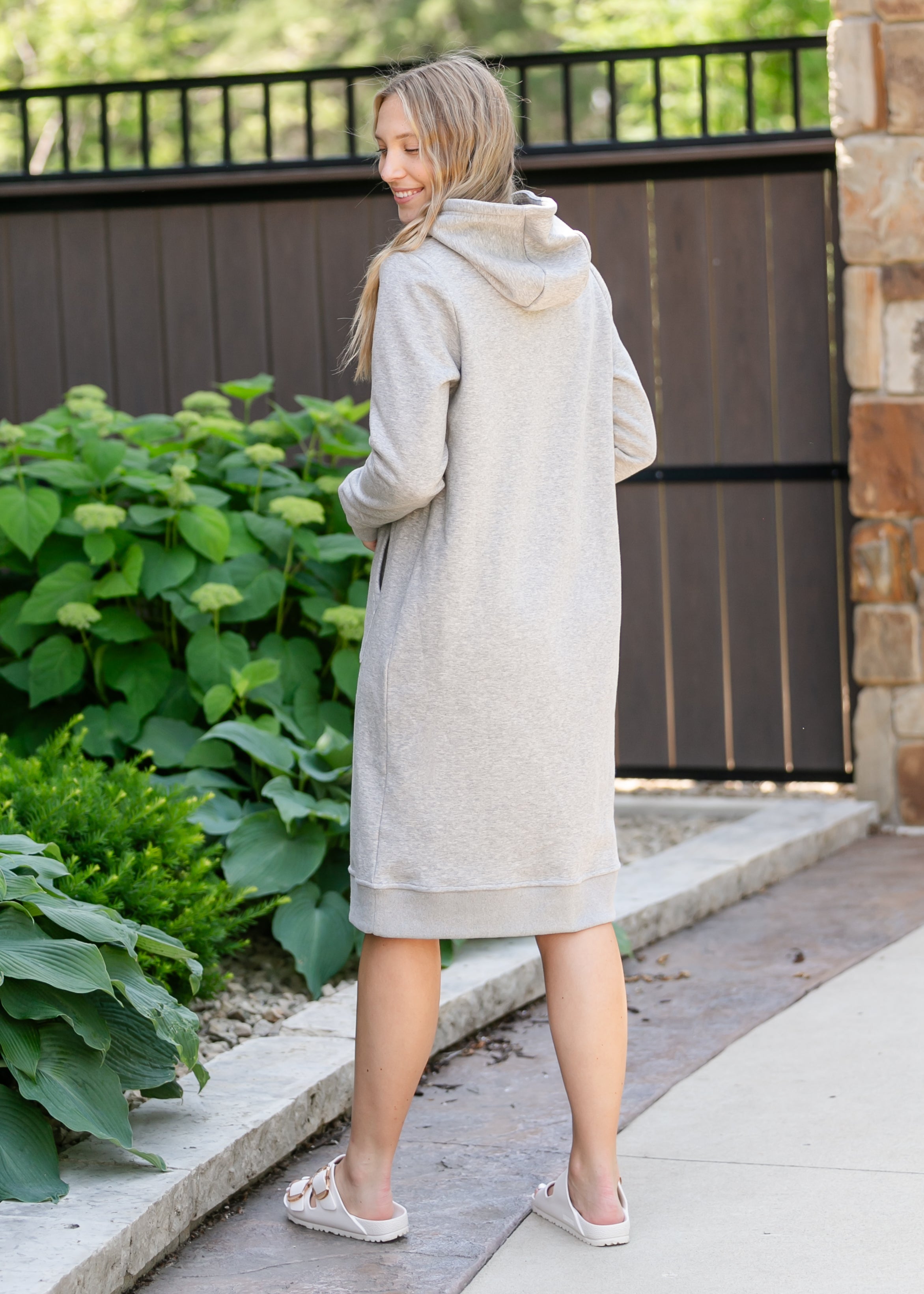 Inherit Co. Marti Sweatshirt Dress - FINAL SALE — back view