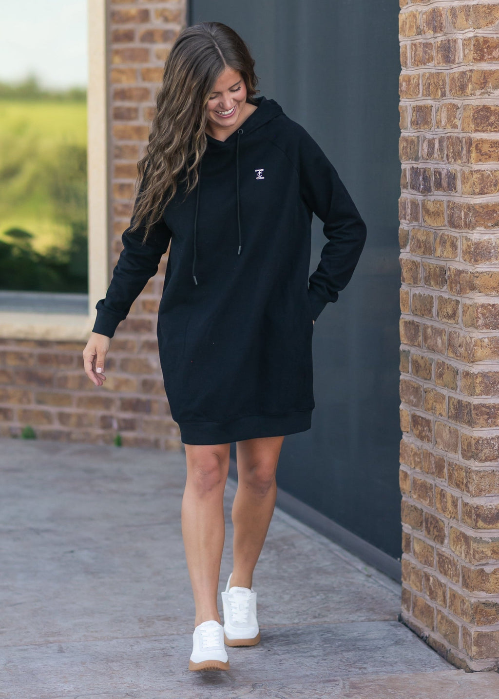 Inherit Co. Scout Midi Hooded Sweatshirt Dress - FINAL SALE — size reference