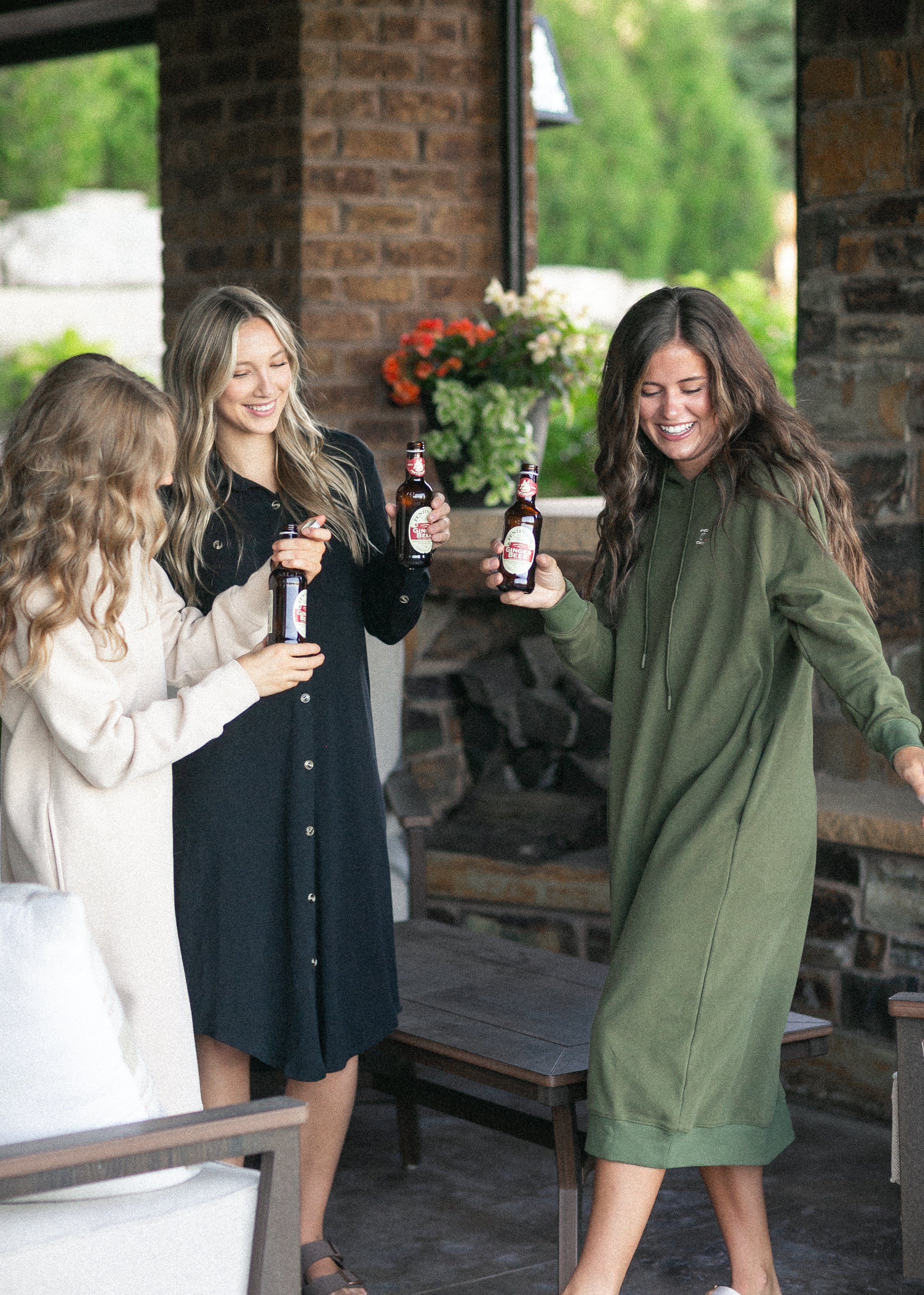 Inherit Co. Teagan Black Ultra Soft Shirt Dress - FINAL SALE — product on model