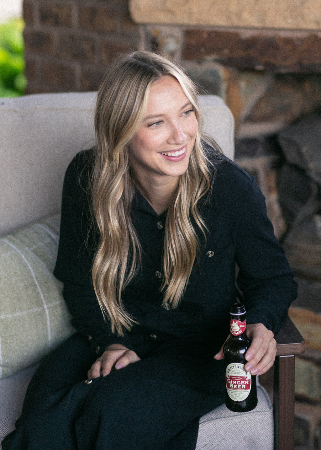 Inherit Co. Teagan Black Ultra Soft Shirt Dress - FINAL SALE — flat-lay composition