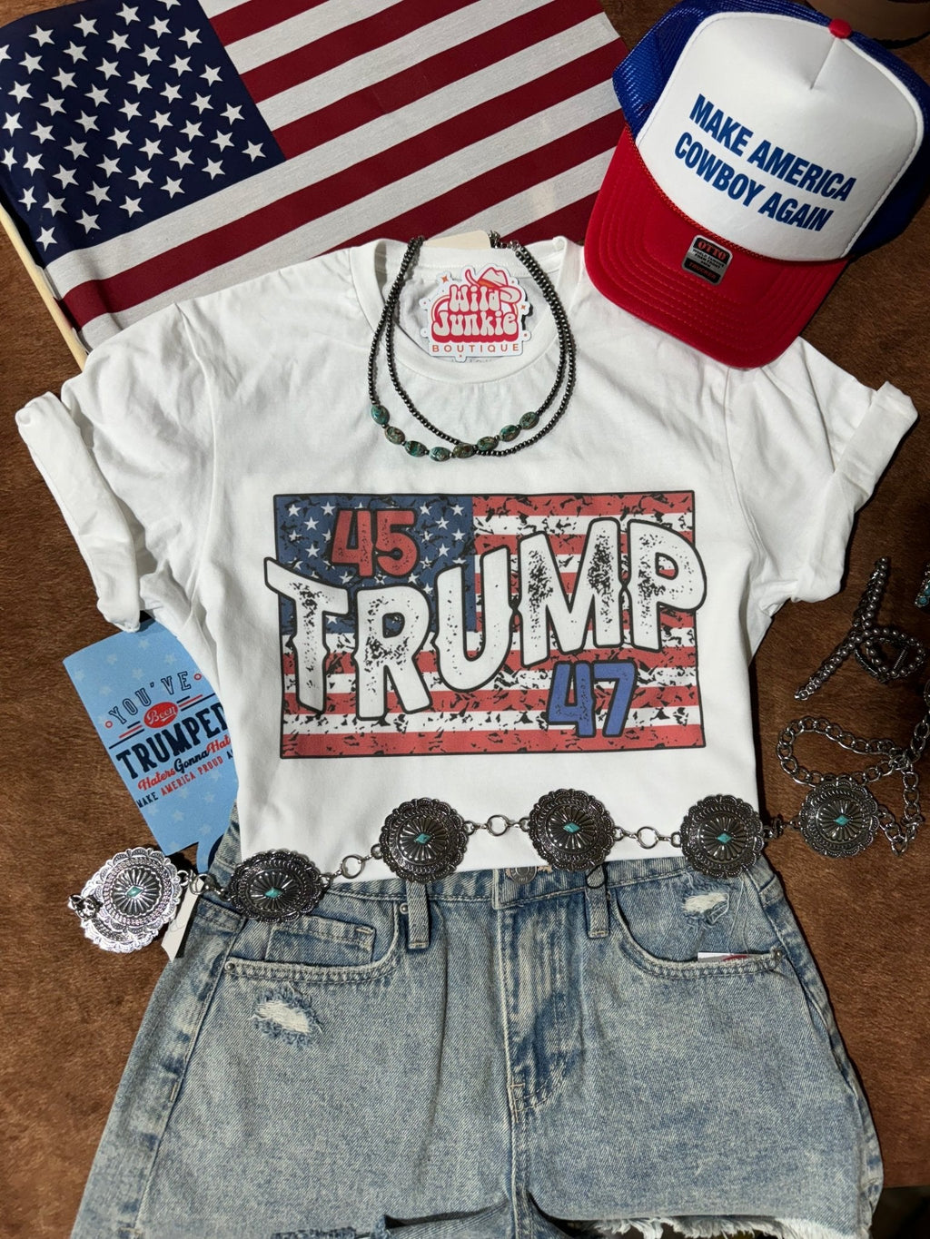 Wild Junkie President Trump: 45 & 47 Graphic Tee — main product shot