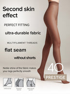 Tights Conte Prestige 40 Den - Sheer to Waist Noble Shine