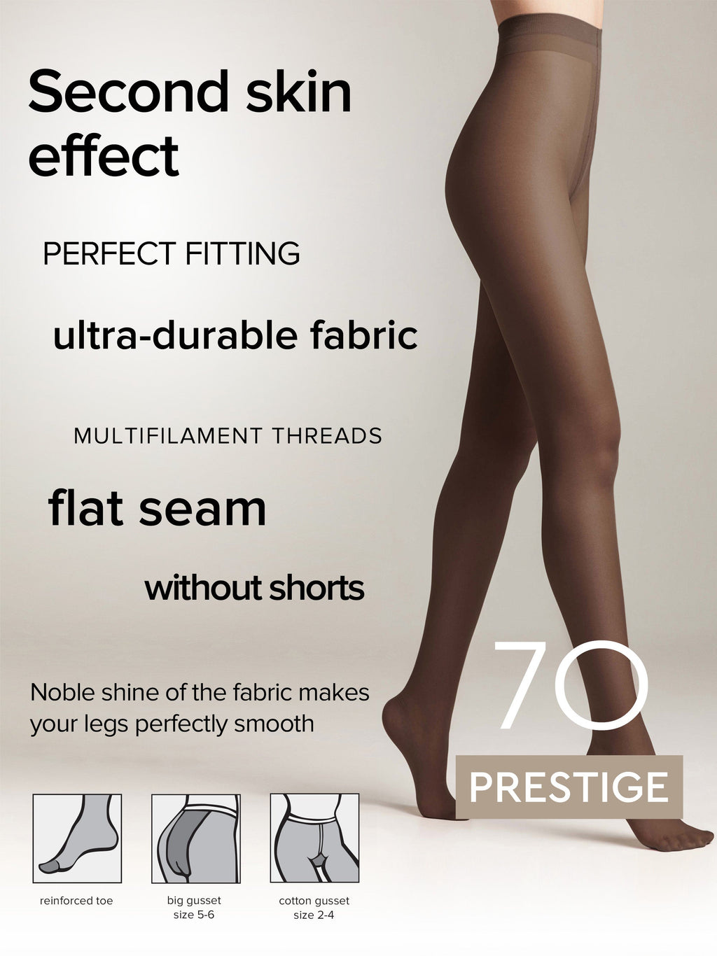 TheRanok.com Tights Conte Prestige 70 Den - Soft Silk — main product shot