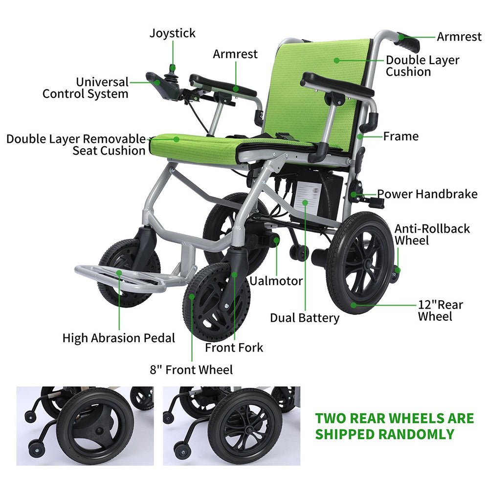 Pride D3-C 24V/10AH Electric Motorized Folding Wheelchair, 300W (SAK97523) – SAKSBY WHOLESALE, view 7