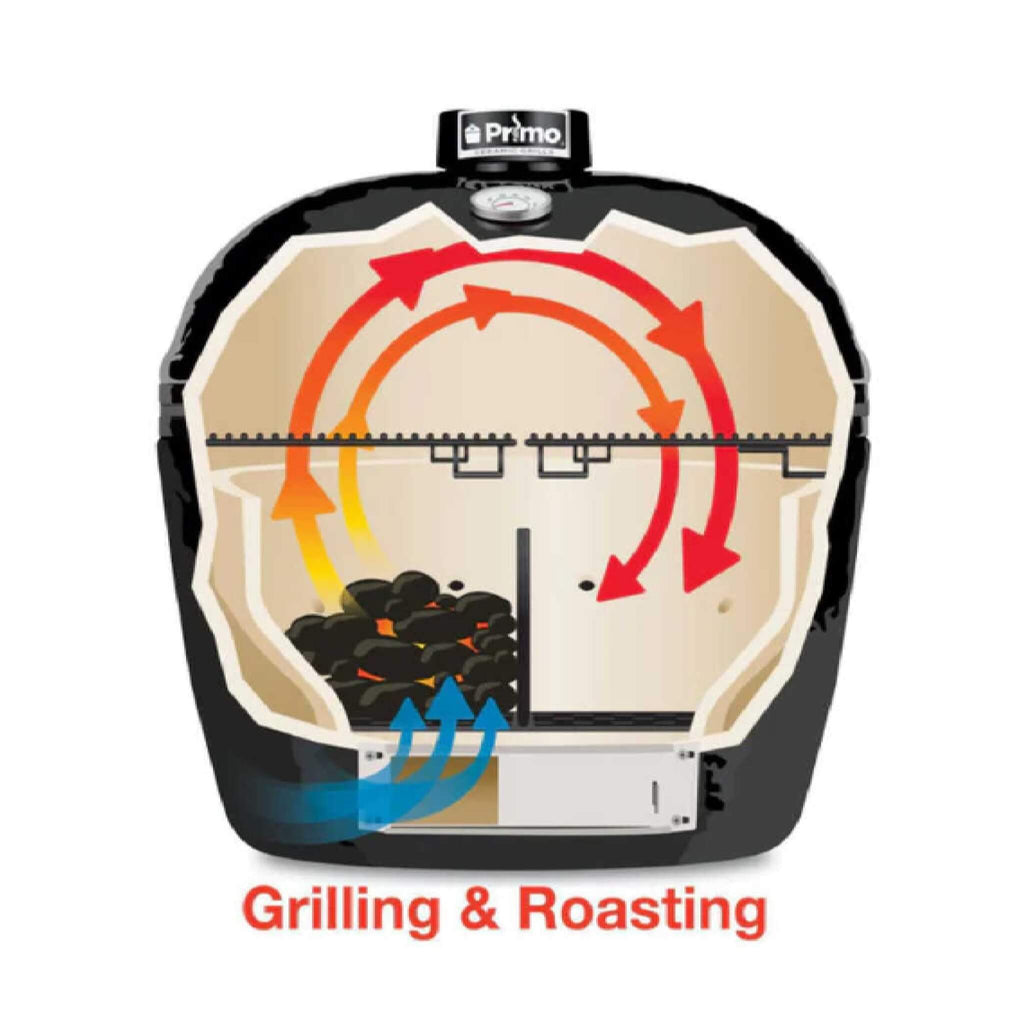Primo Oval XXL All-In-One Ceramic Charcoal Grill [PGCXXLC] (SAK86742) – SAKSBY WHOLESALE, view 11