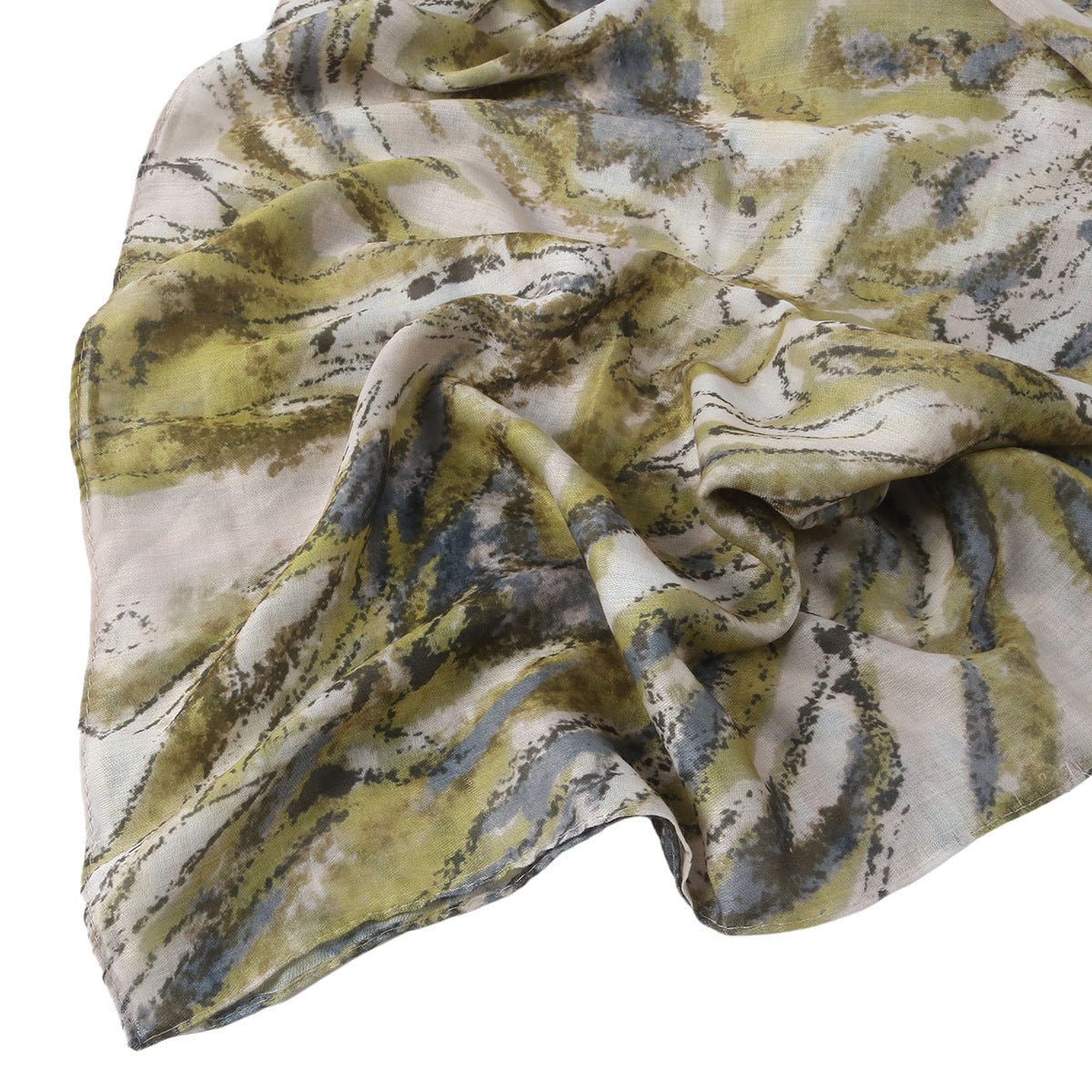 Printed Cotton Hijab Scarf | Soft Breathable Long Headscarf(MH201)