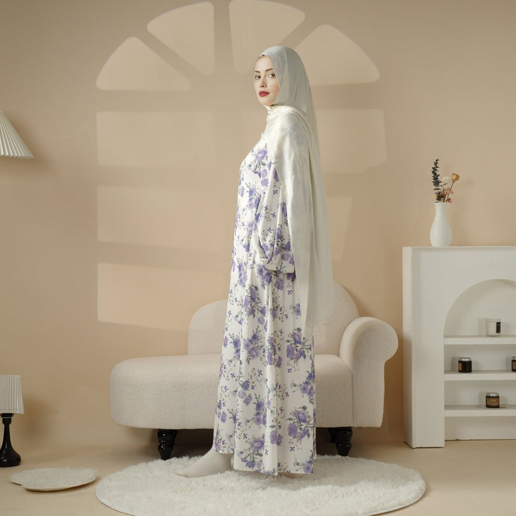 Mariam's Collection Printed Reversible Abaya (MA082) — detail shot 10